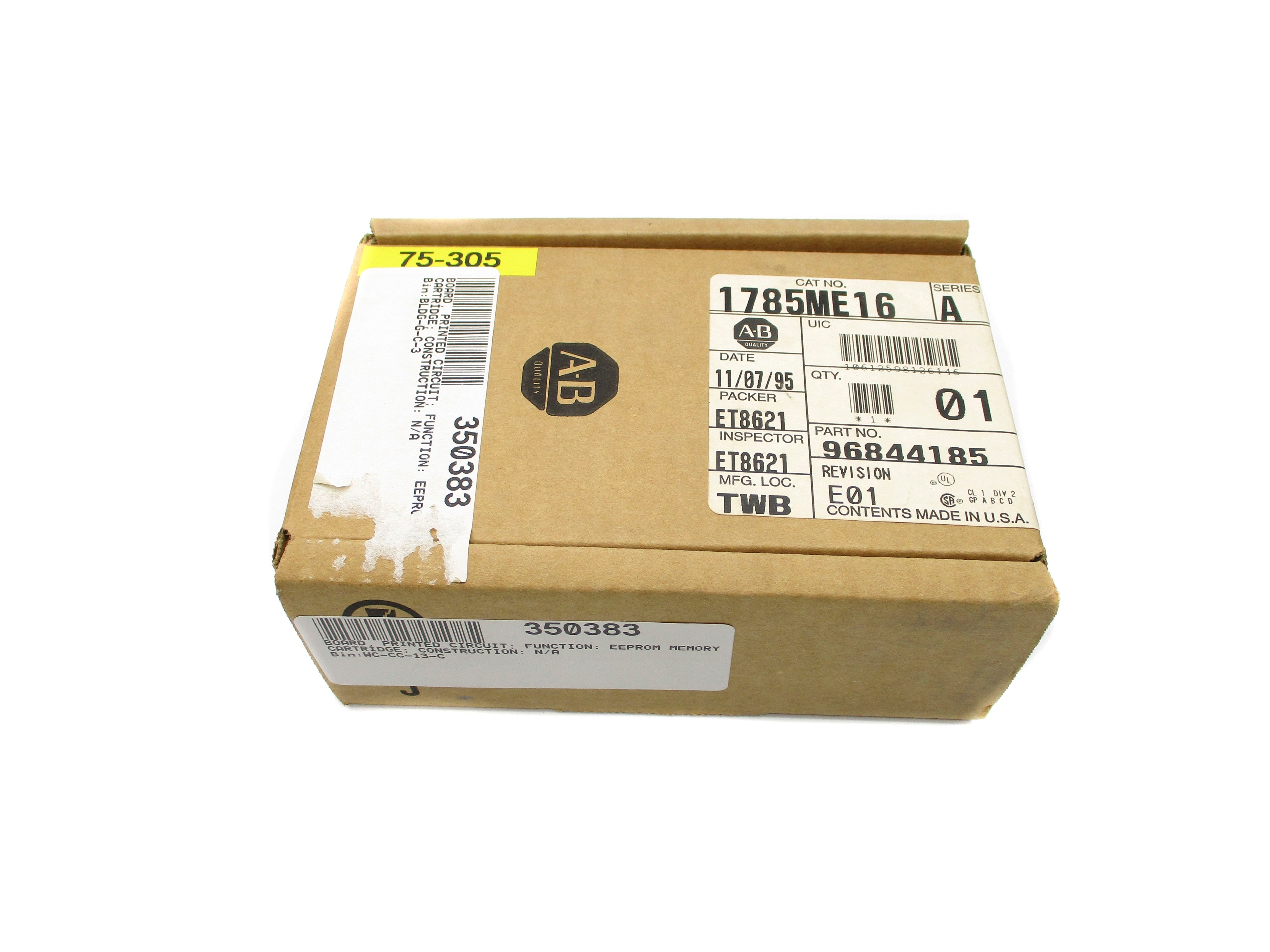 ALLEN BRADLEY 1785-ME16 SER. A DATE: 1995 NSFS