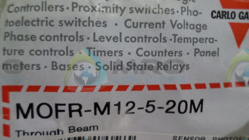 CARLOS GAVAZZI MOFT20-M12-5-20M PHOTOELECTRIC SENSOR *NEW IN ORIGINAL PACKAGE*