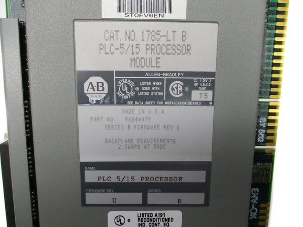 ALLEN BRADLEY 1785-LT SER. B F/W U (NO KEY) UNMP