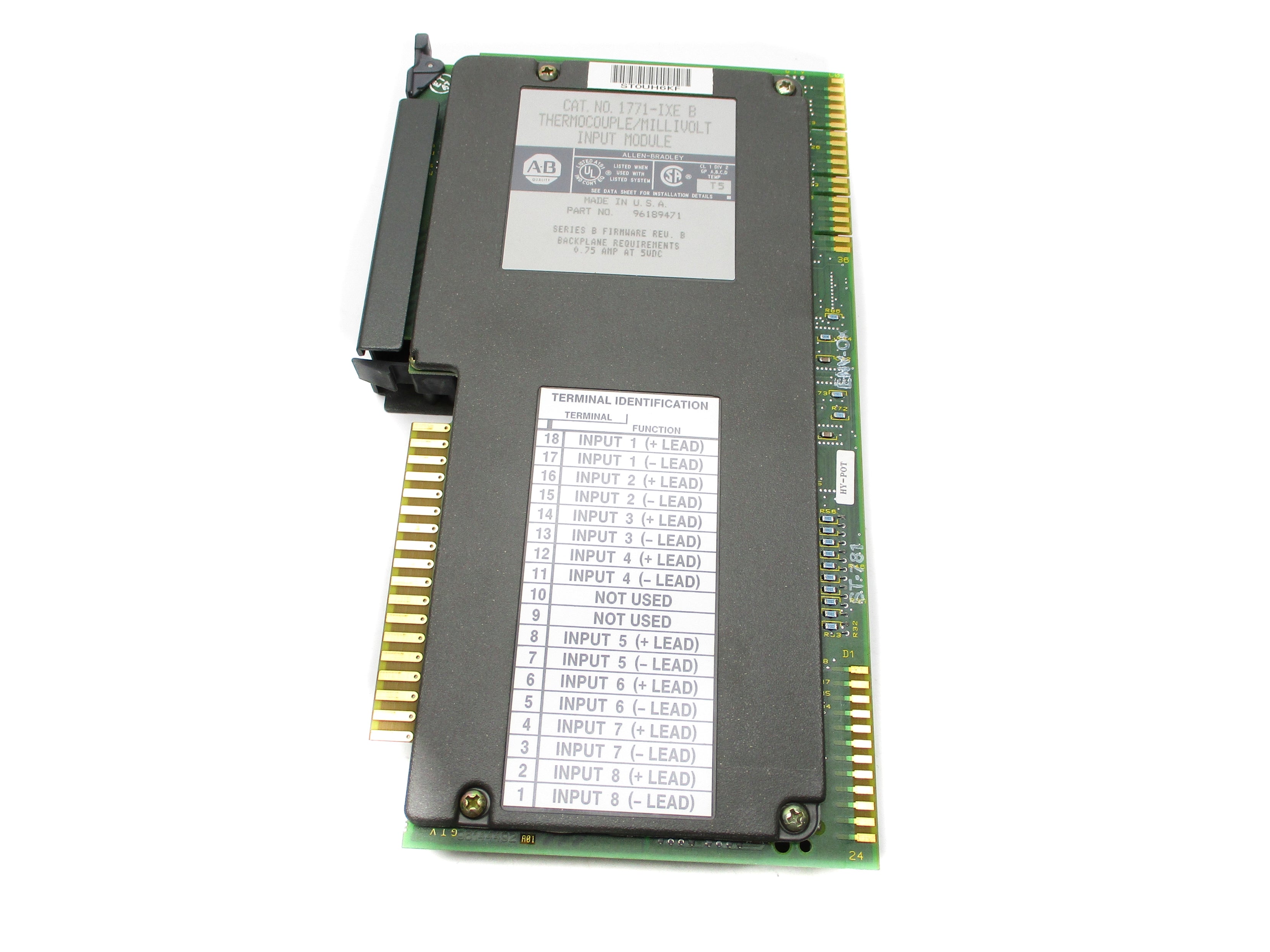 ALLEN BRADLEY 1771-IXE SER. B F/W B 5VDC 0.75A UNMP