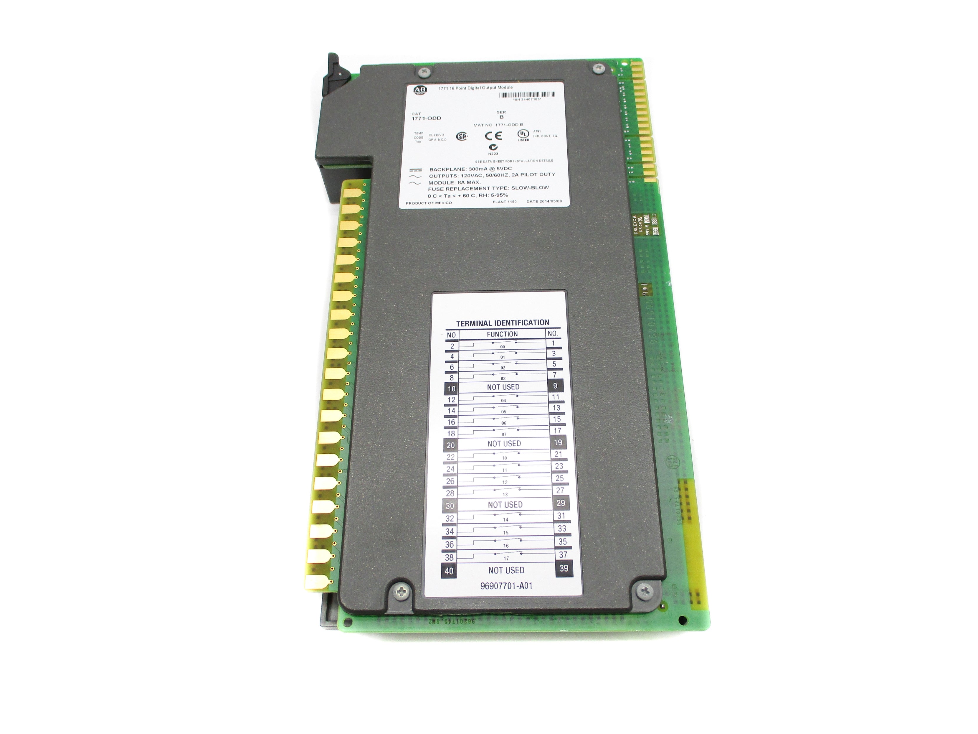 ALLEN BRADLEY 1771-ODD SER. B 120VAC 8A UNMP