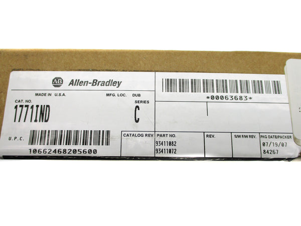 ALLEN BRADLEY 1771-IND SER. C DATE: 2007 NSFS