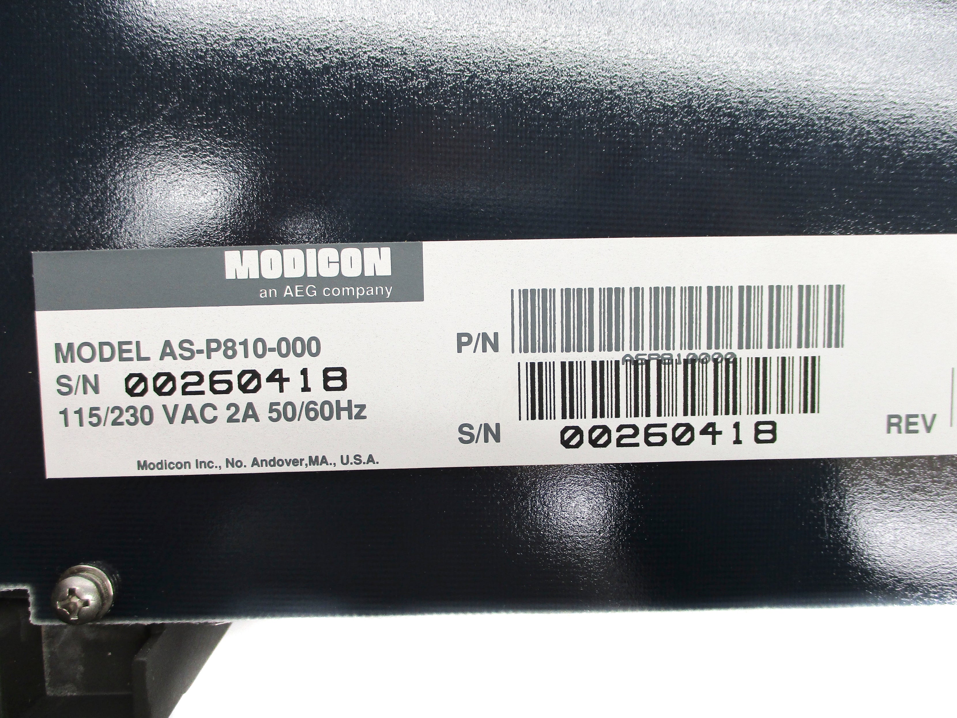 MODICON AS-P810-000 UNMP