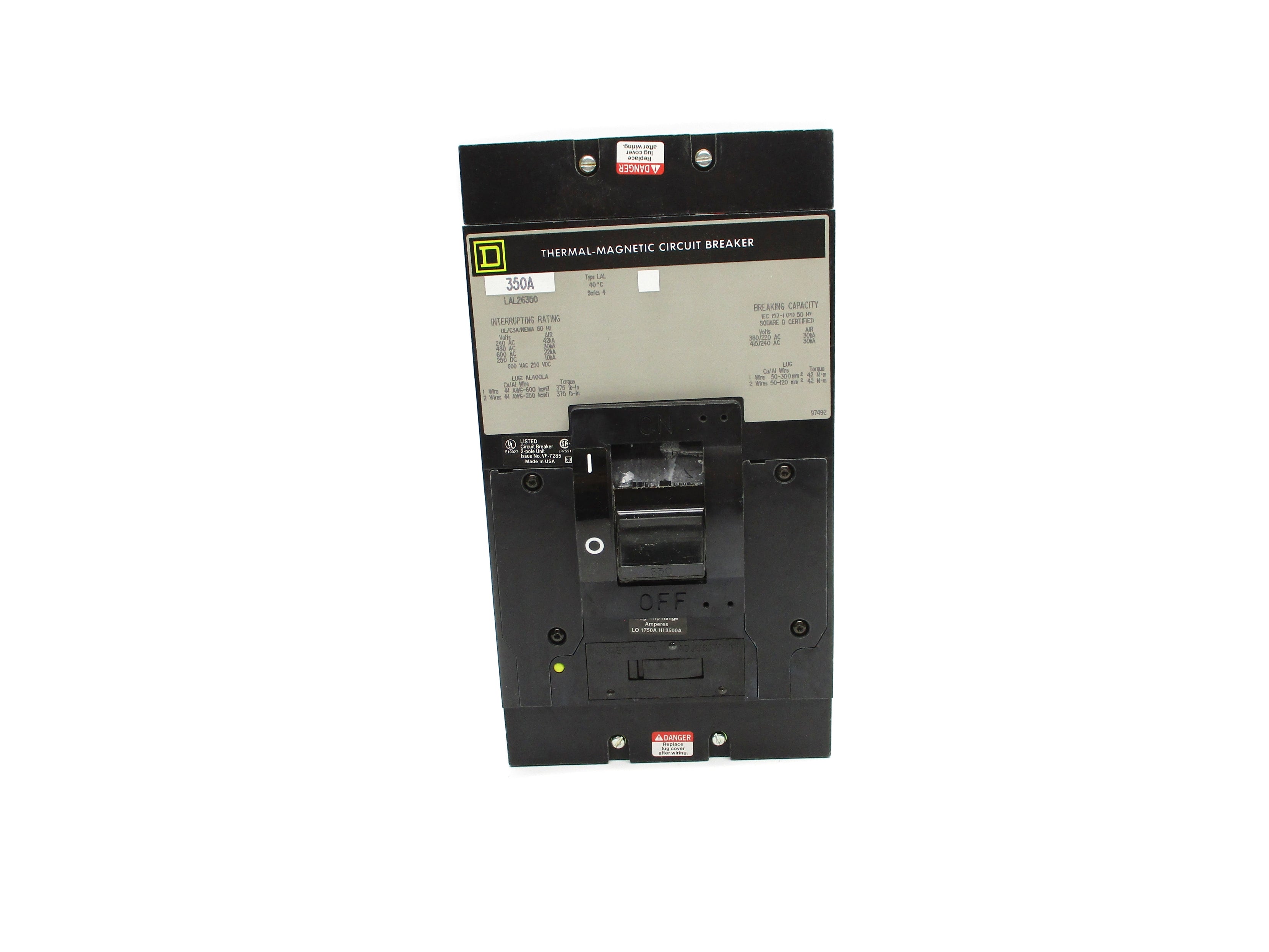 SQUARE D LAL26350 350A 600VAC NSNP