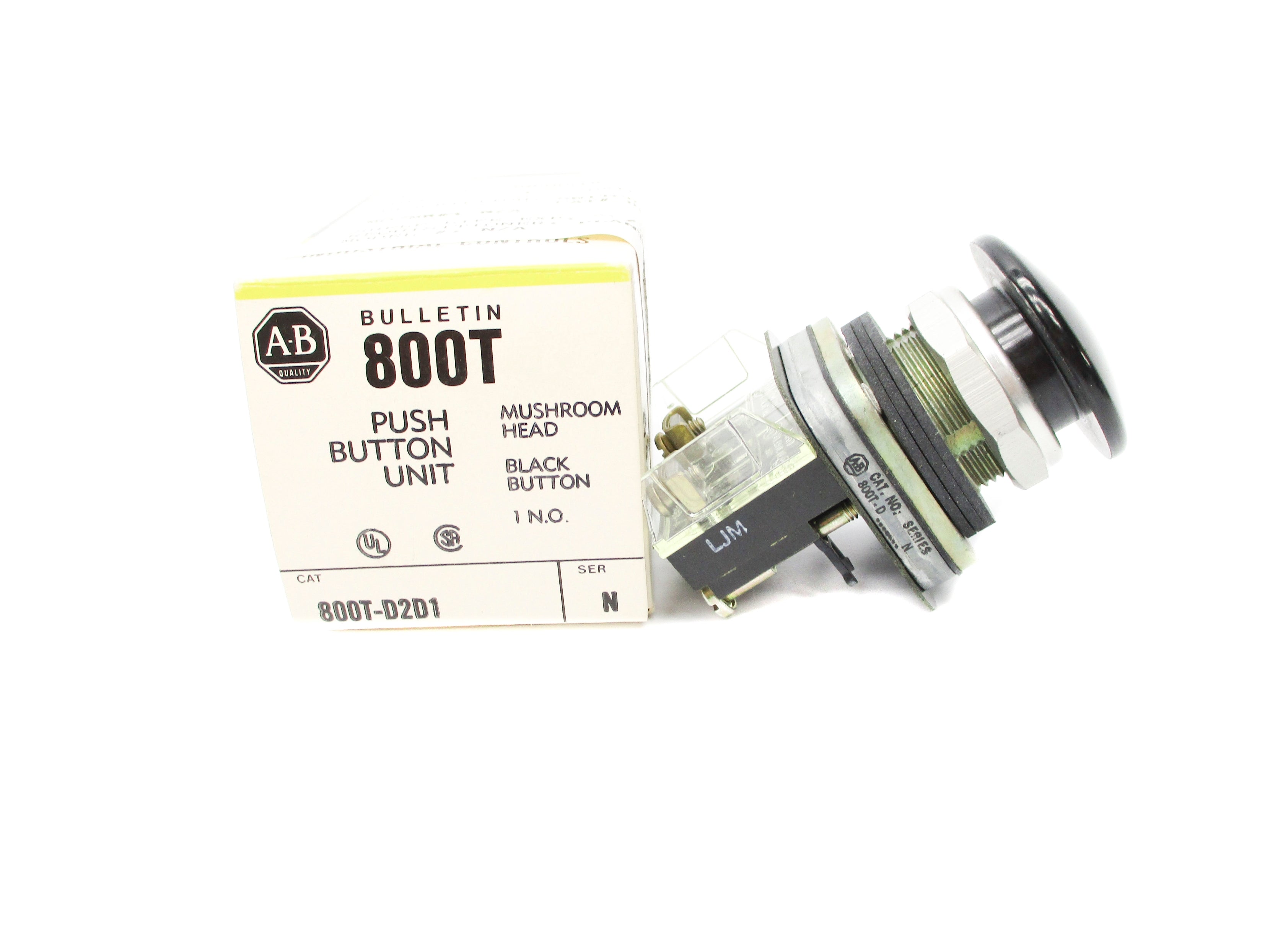 ALLEN BRADLEY 800T-D2D1 SER. N (BK/YL) NSMP