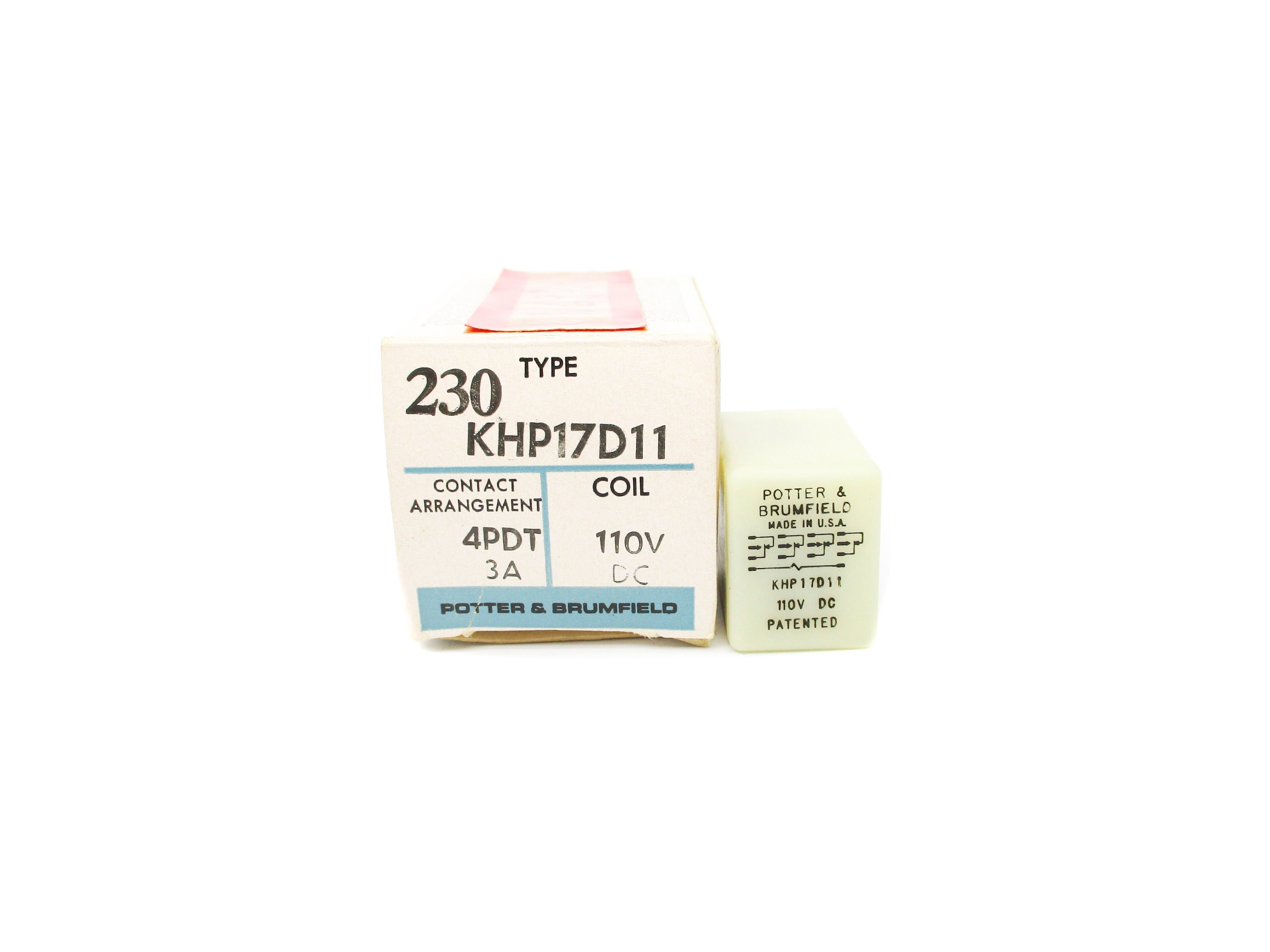 POTTER & BRUMFIELD KHP17D11 3A 110VDC NSMP