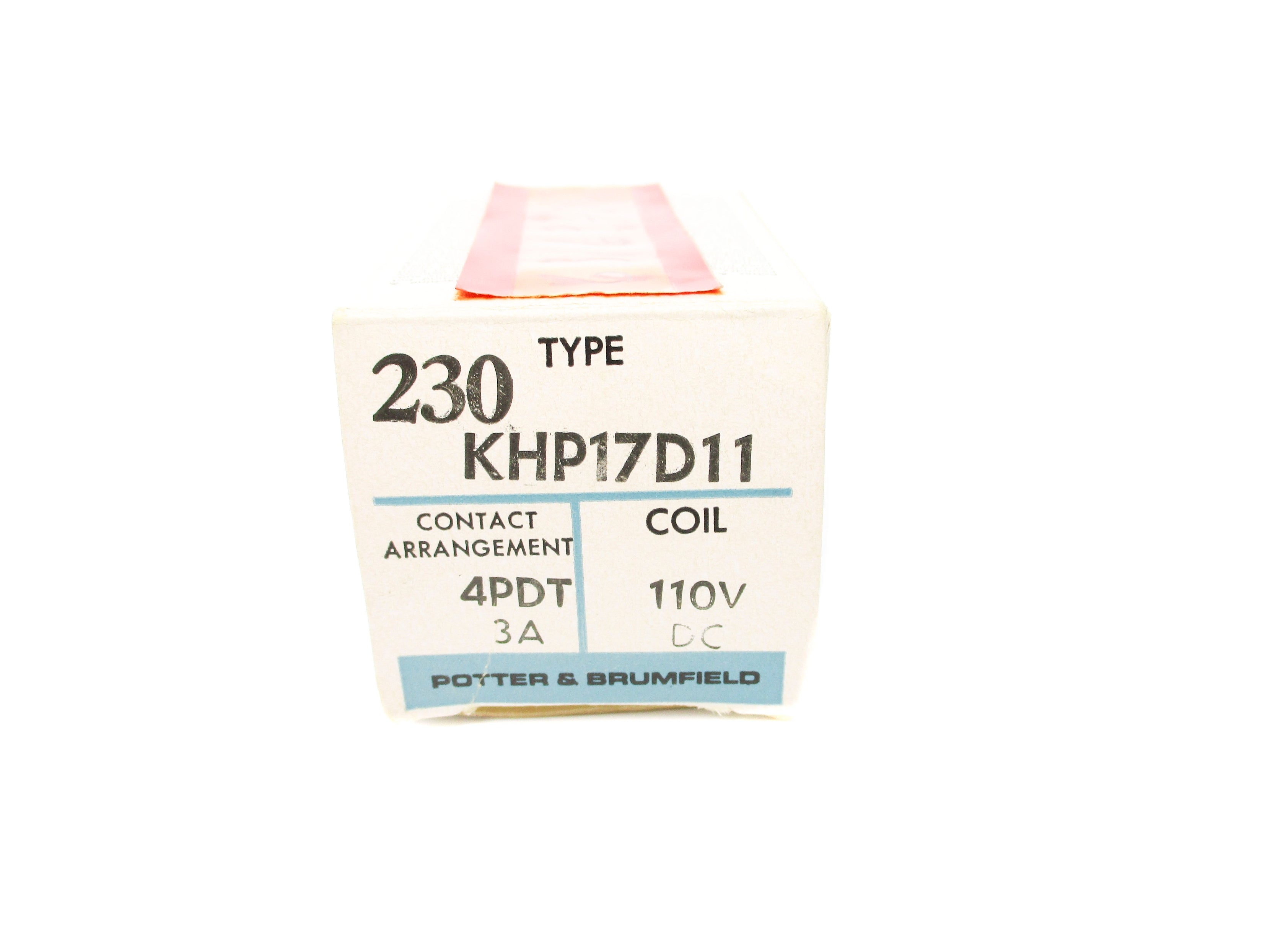 POTTER & BRUMFIELD KHP17D11 3A 110VDC NSMP
