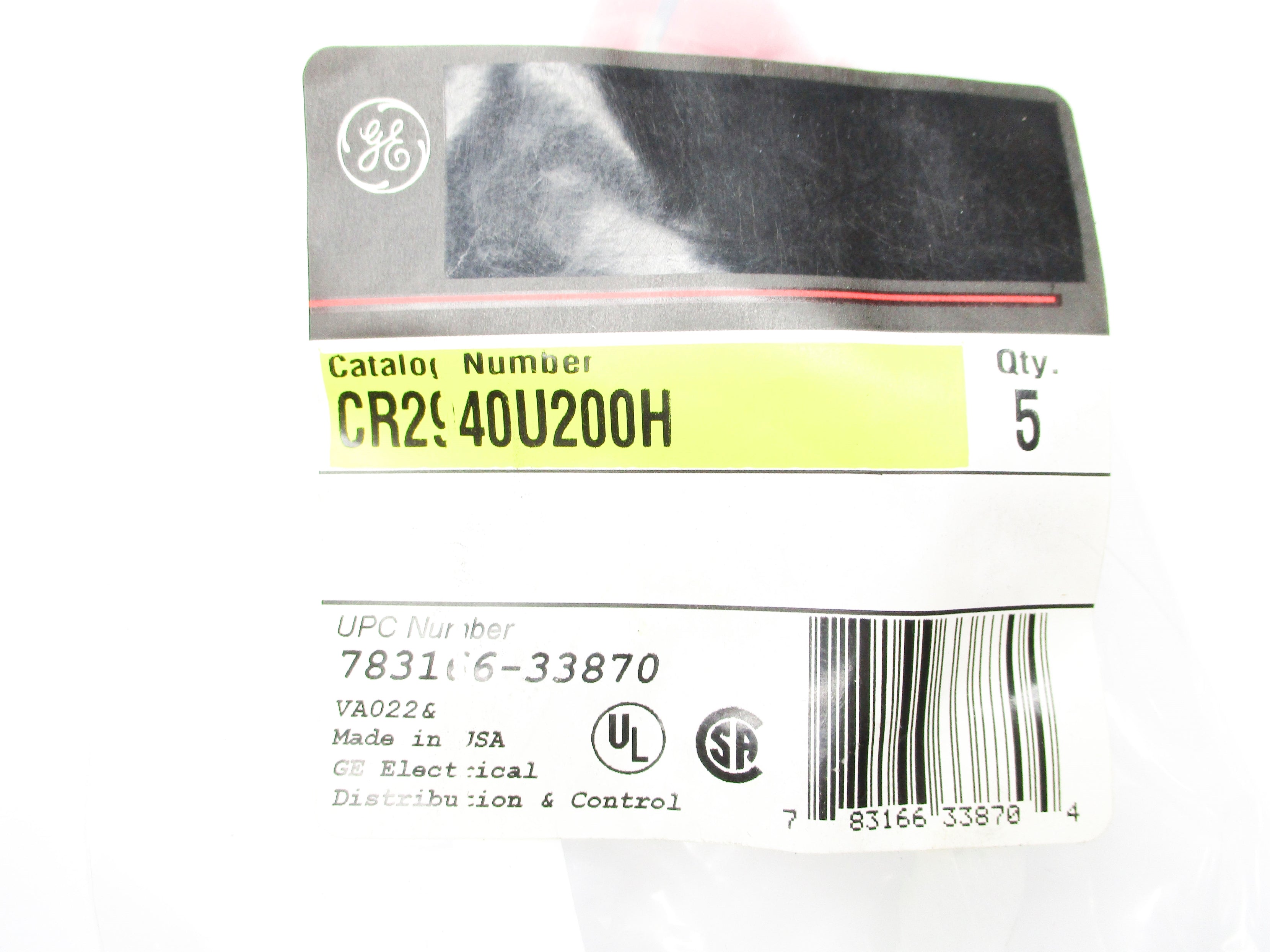 GENERAL ELECTRIC CR2940U200H (PKG OF 5) NSMP