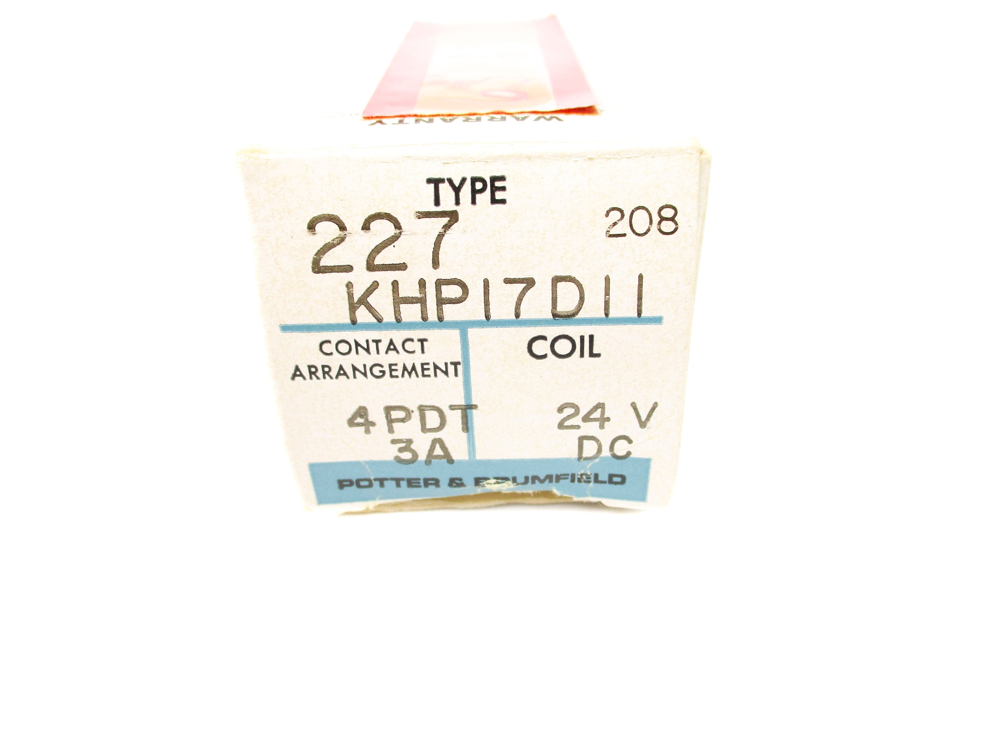 POTTER & BRUMFIELD KHP17D11 3A 24VDC NSMP