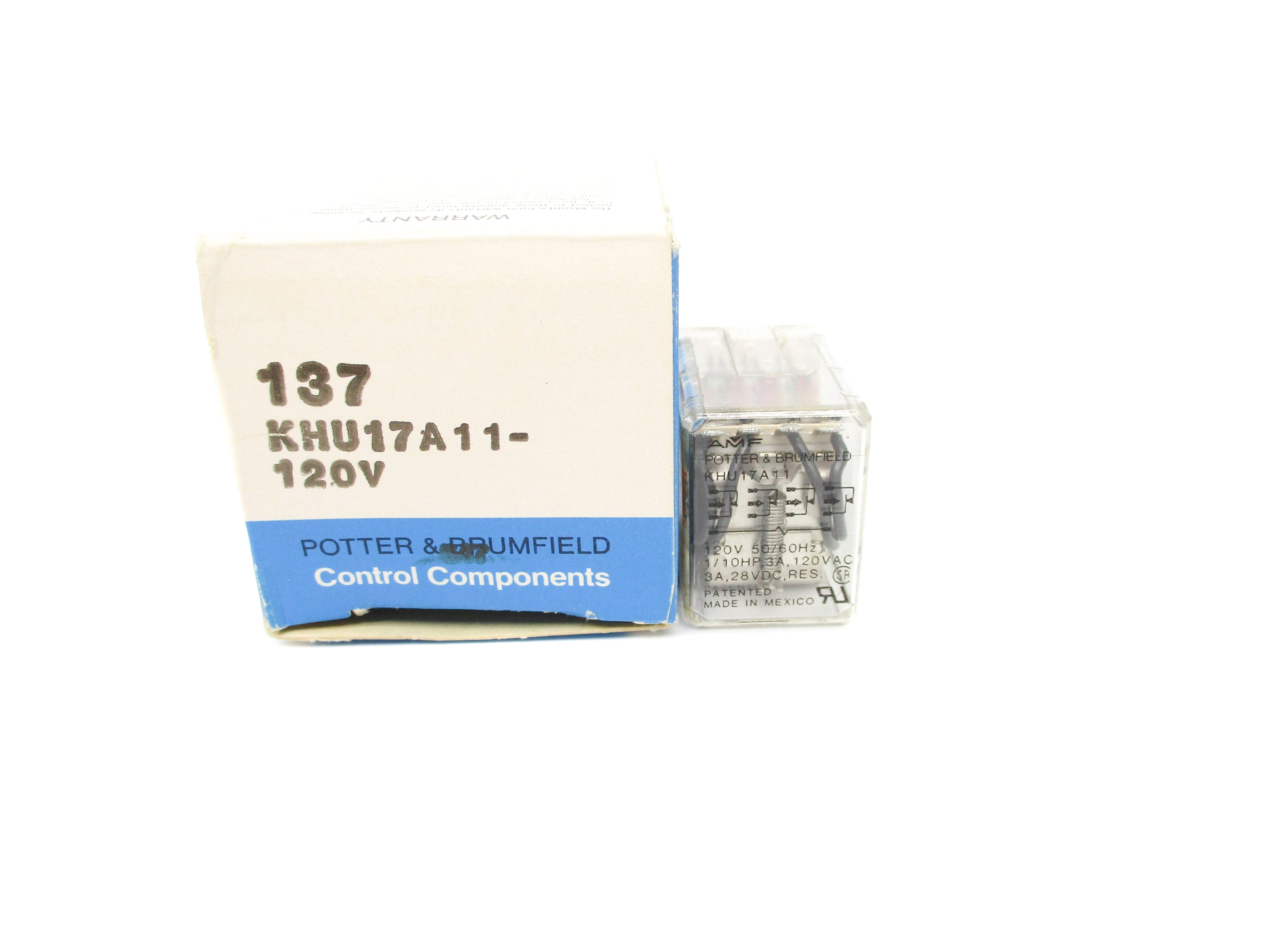 POTTER & BRUMFIELD KHU17A11-120V 3A 120V NSMP