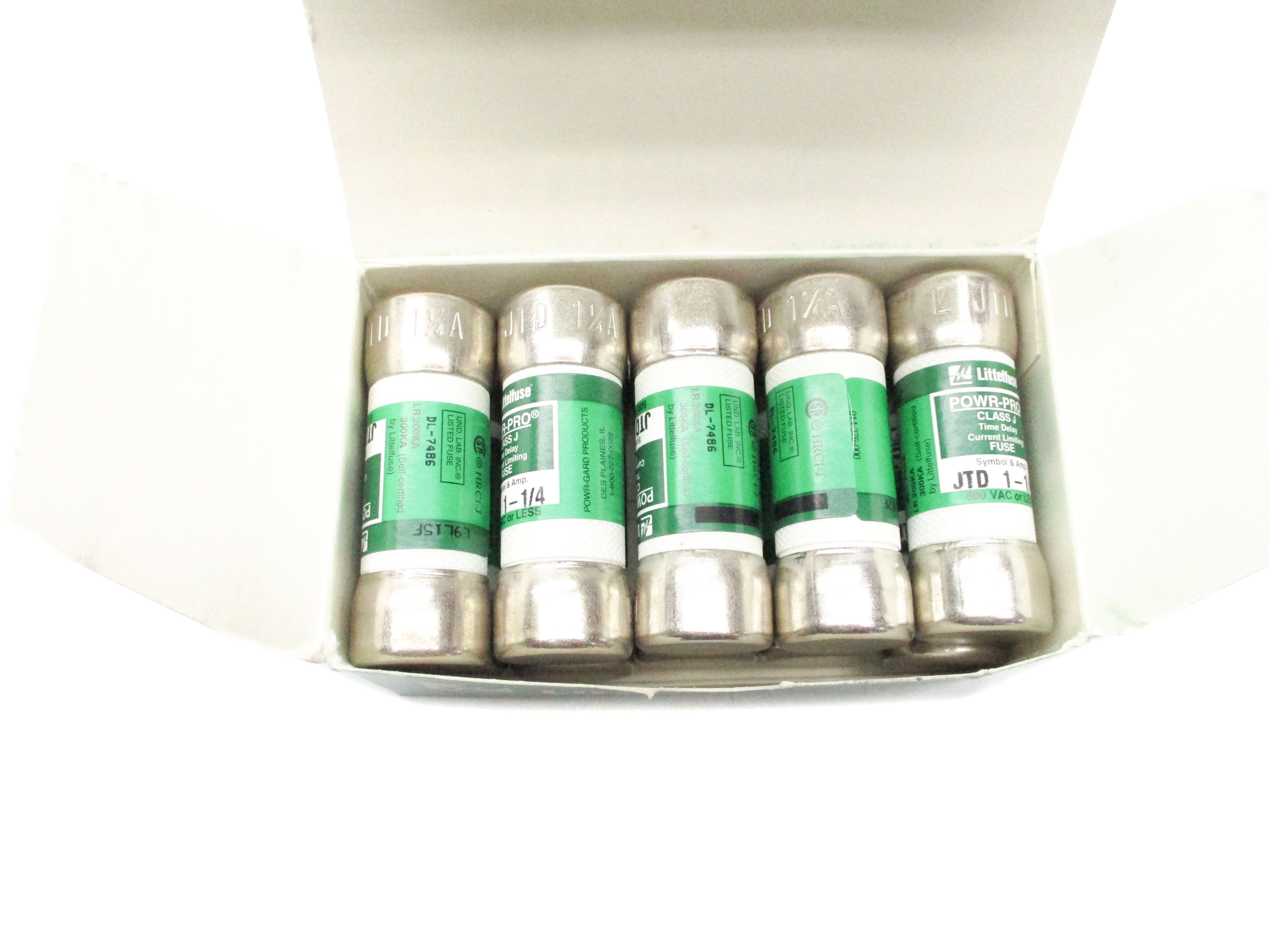 LITTELFUSE JTD1-1/4 600VAC 1-1/4A (PKG OF 10) NSMP