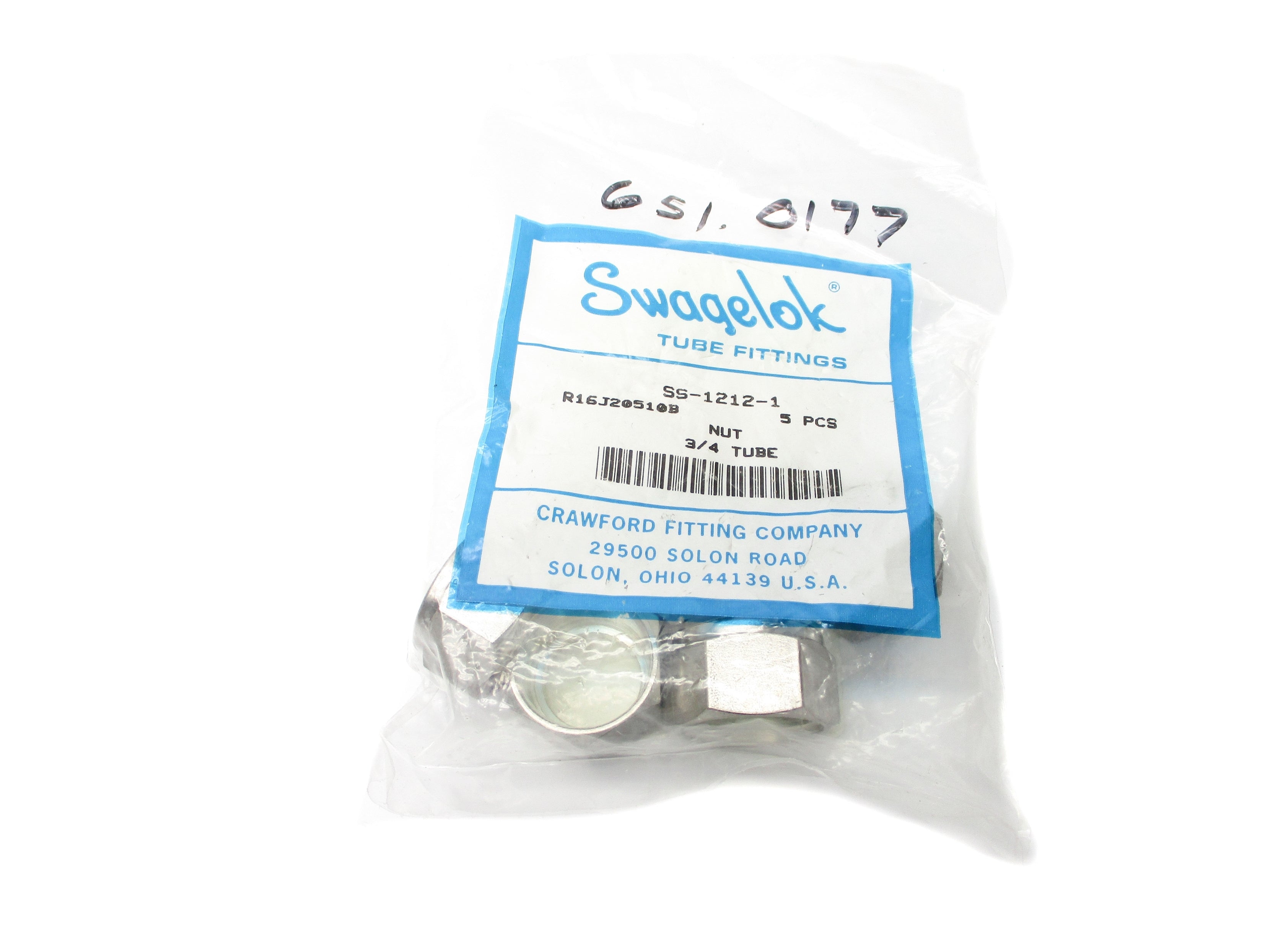 SWAGELOK SS-1212-1 (PKG OF 5) NSMP