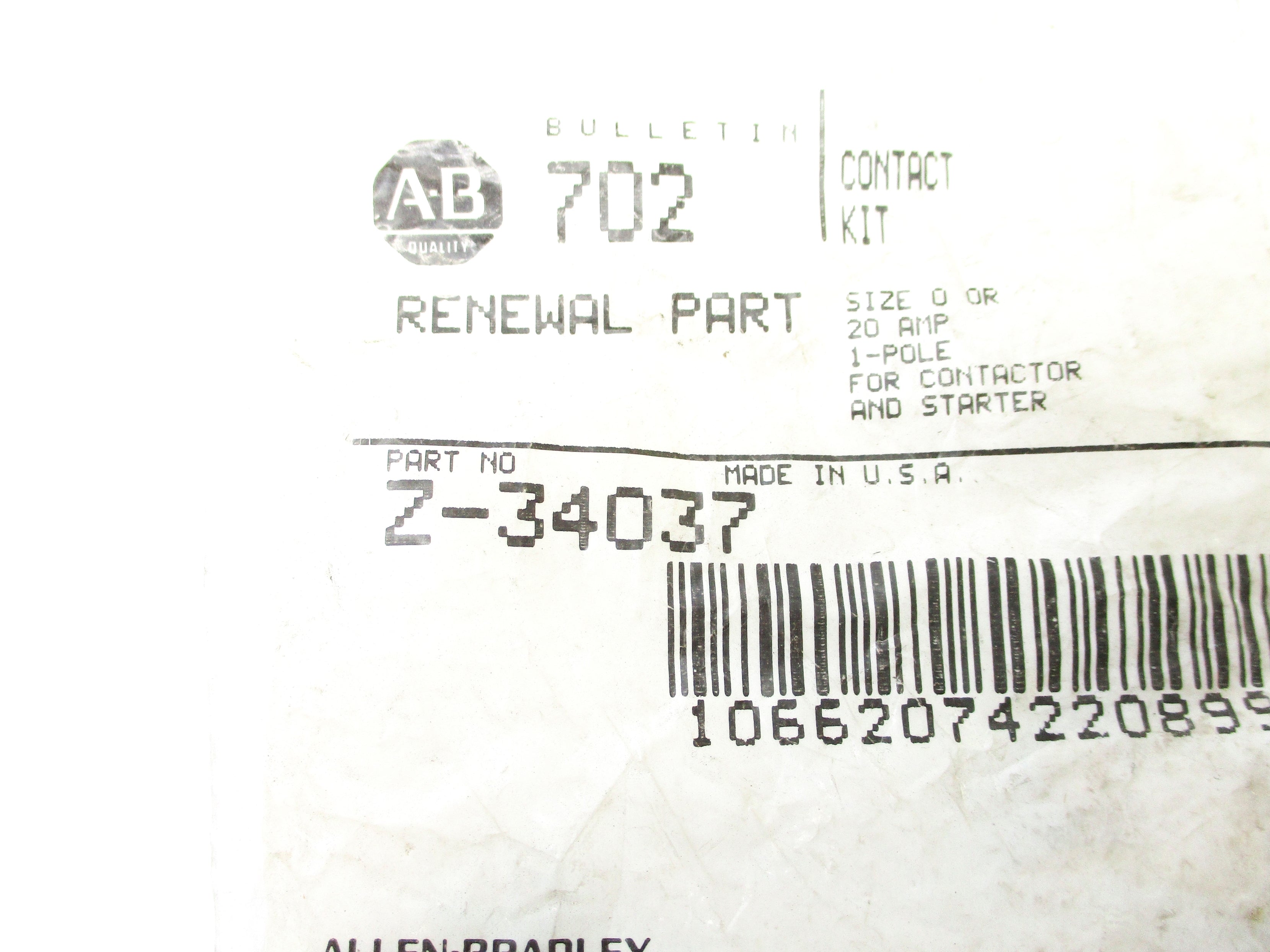 ALLEN BRADLEY Z-34037 NSMP