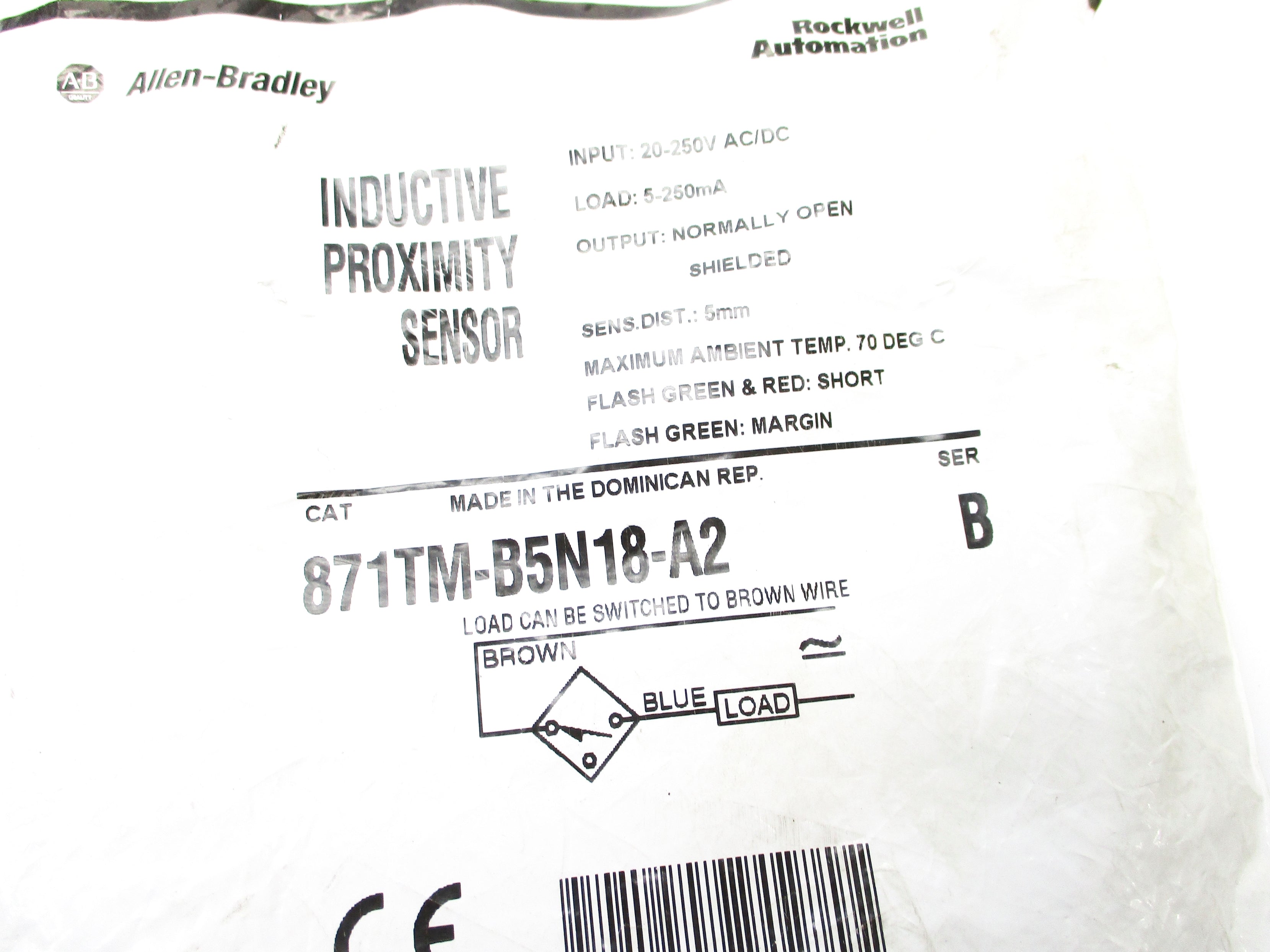 ALLEN BRADLEY 871TM-B5N18-A2 SER. A NSMP