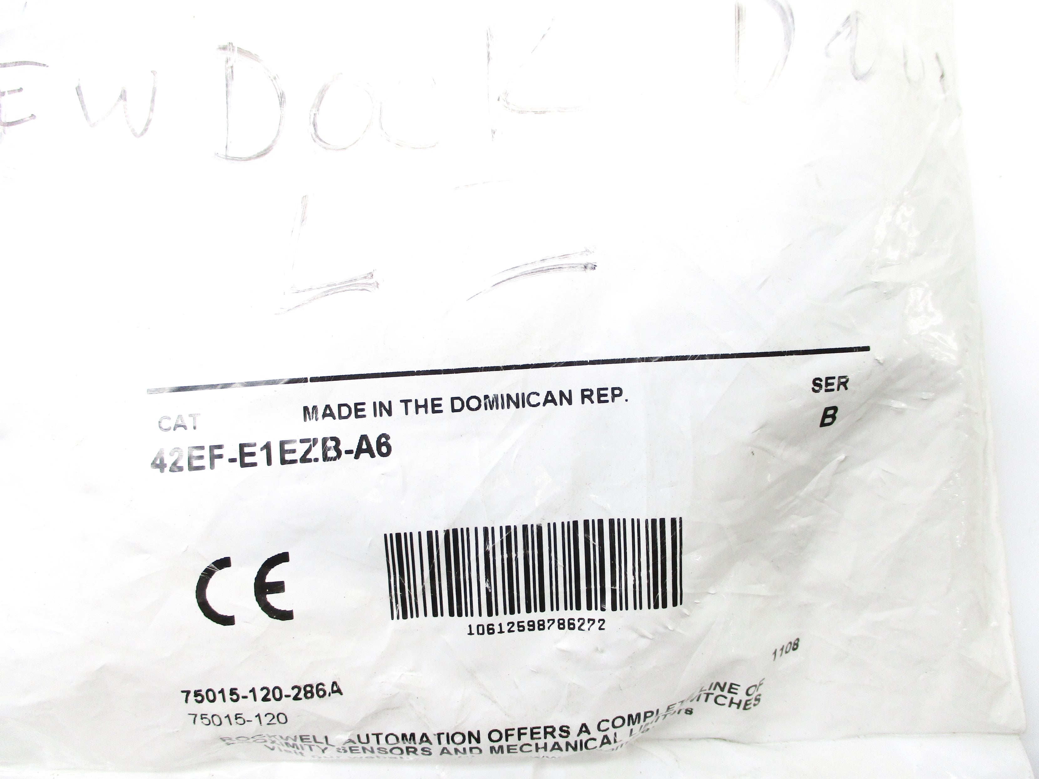 ALLEN BRADLEY 42EF-E1EZB-A6 SER. B NSMP