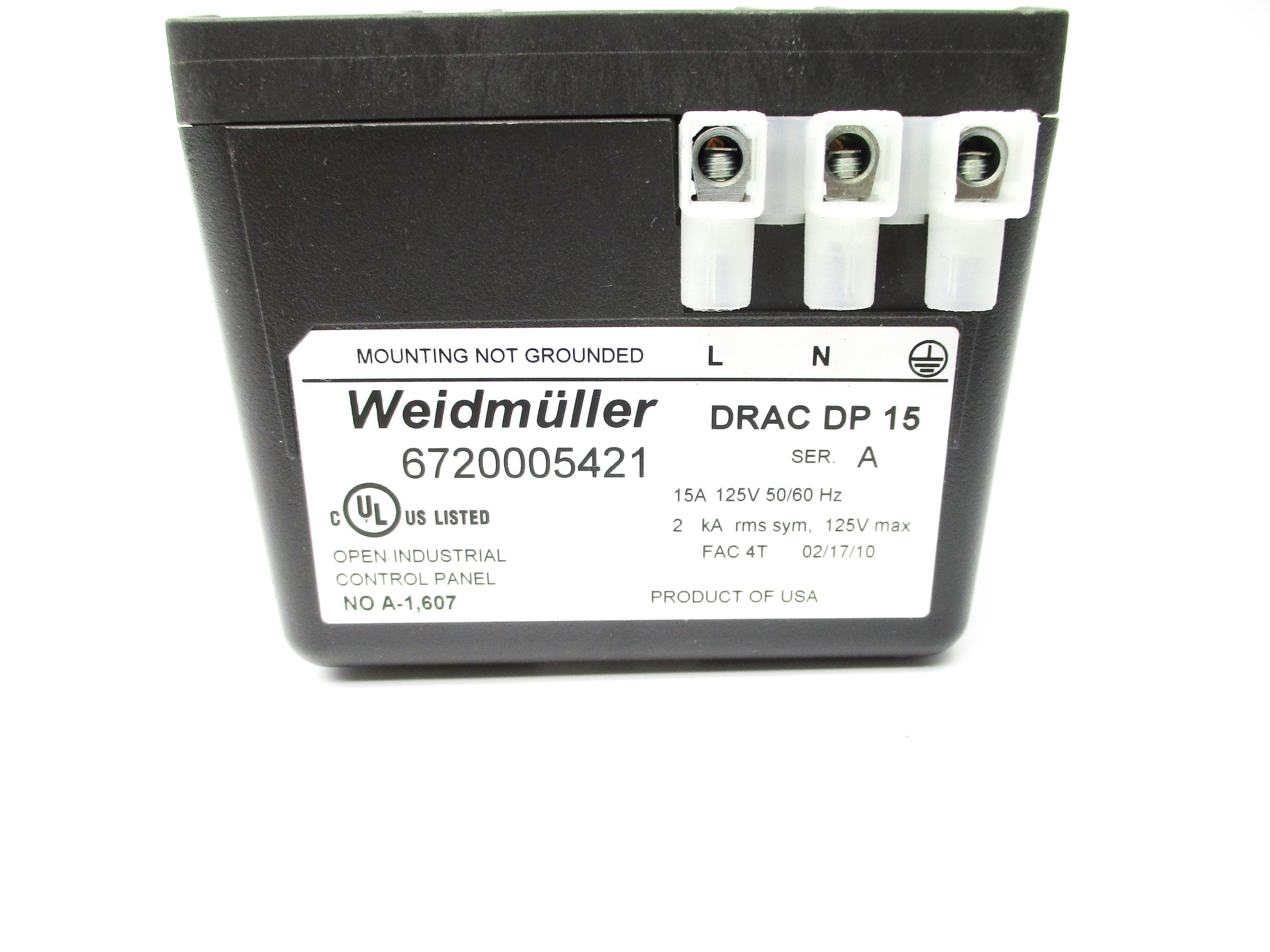 WEIDMULLER 6720005421 SER. A NSNP