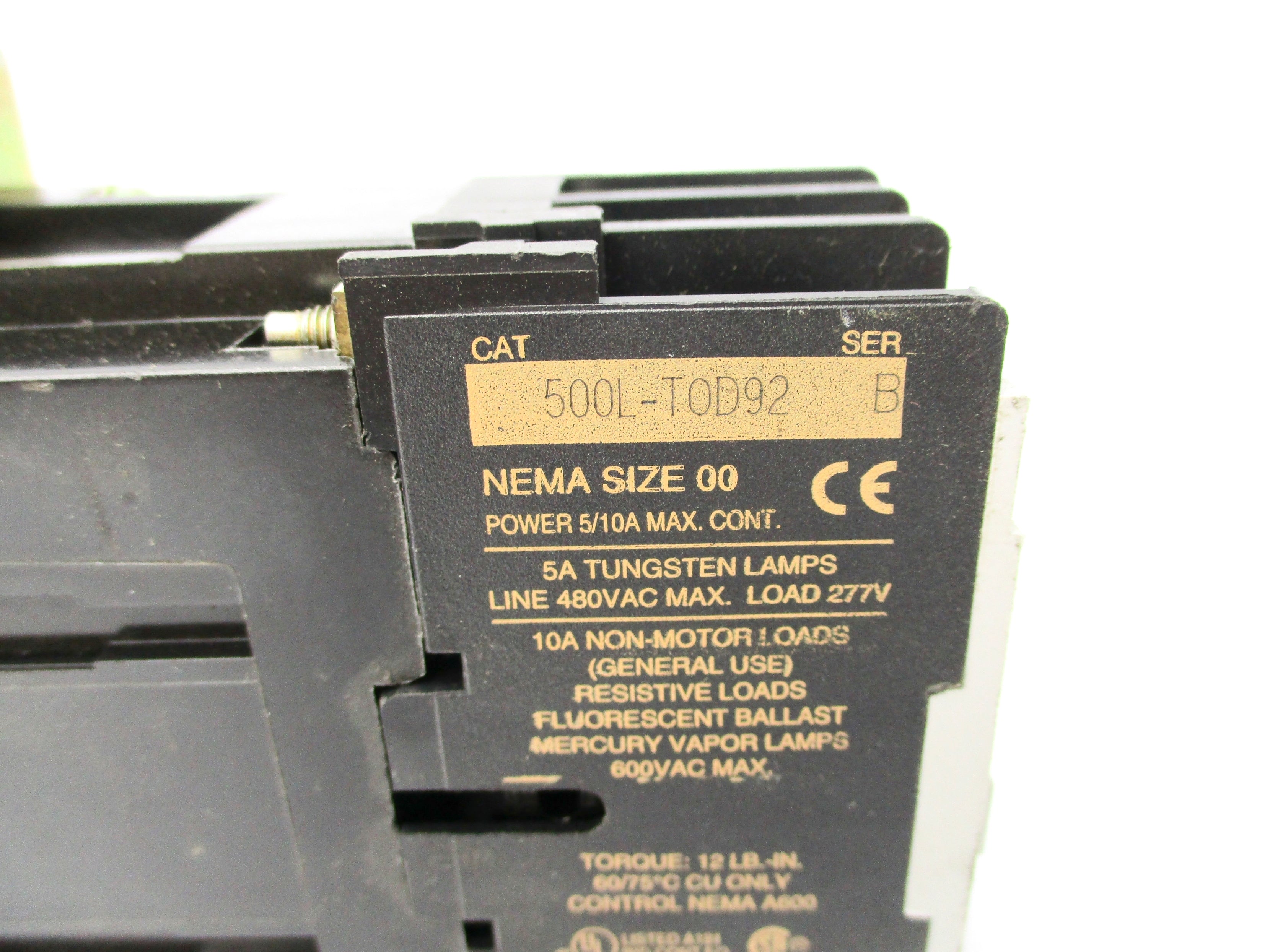 ALLEN BRADLEY 500L-TOD92 SER. B 110/120V NSNP