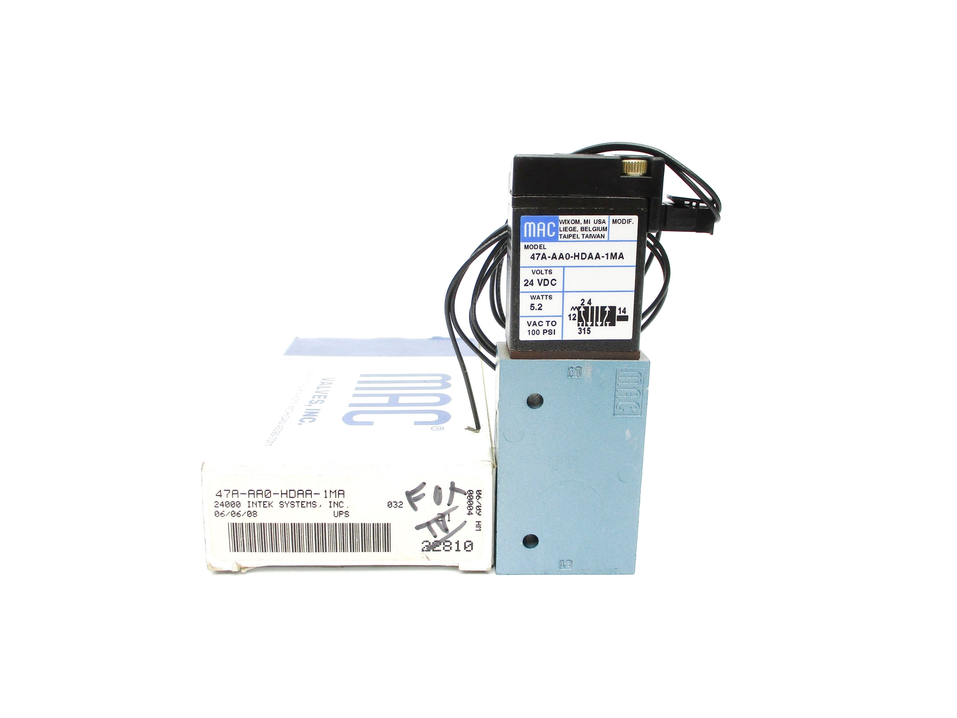 MAC 47A-AA0-HDAA-1MA 24VDC 100PSI NSMP
