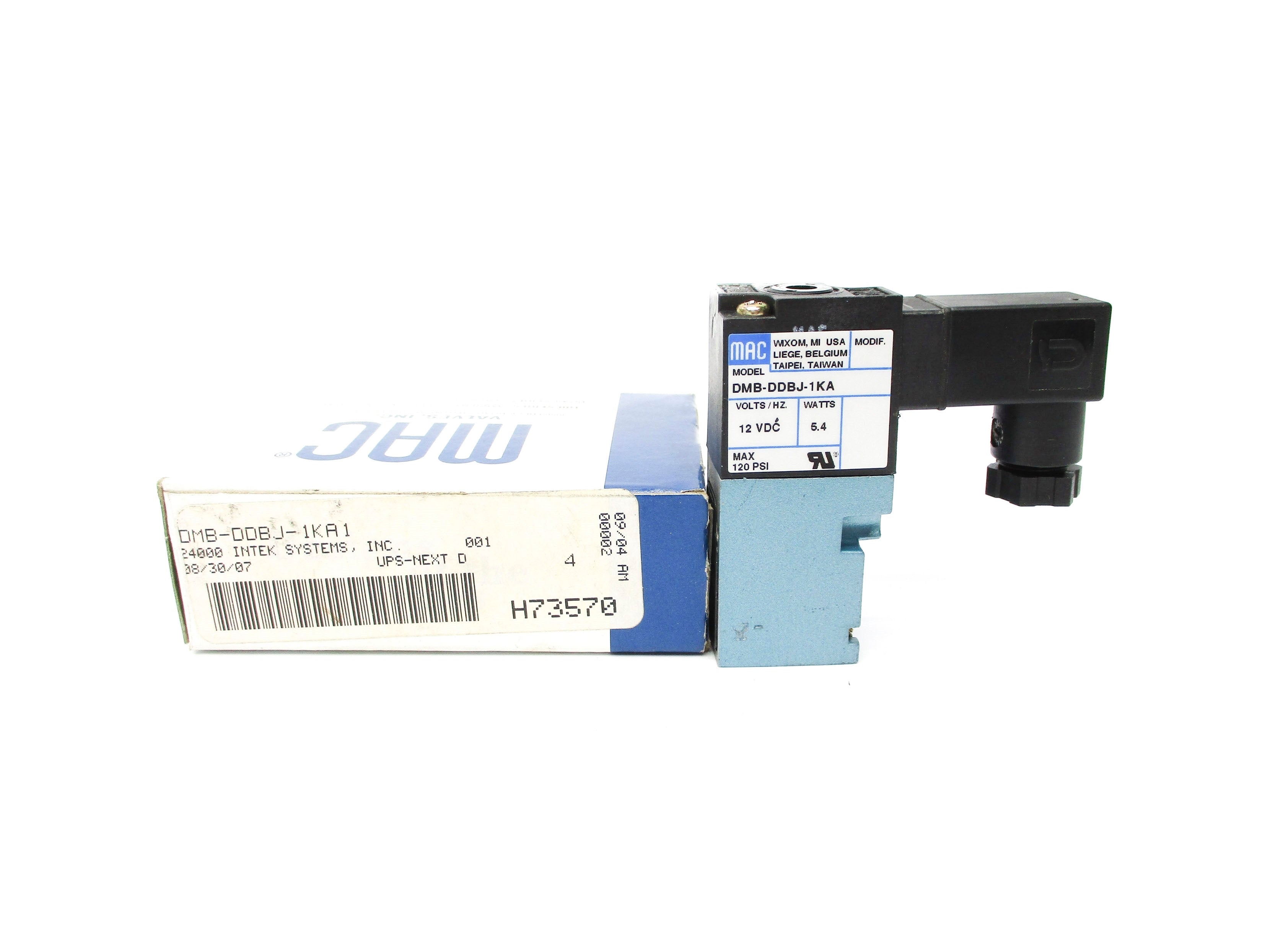 MAC DMB-DDBJ-1KA 12VDC 120PSI NSMP