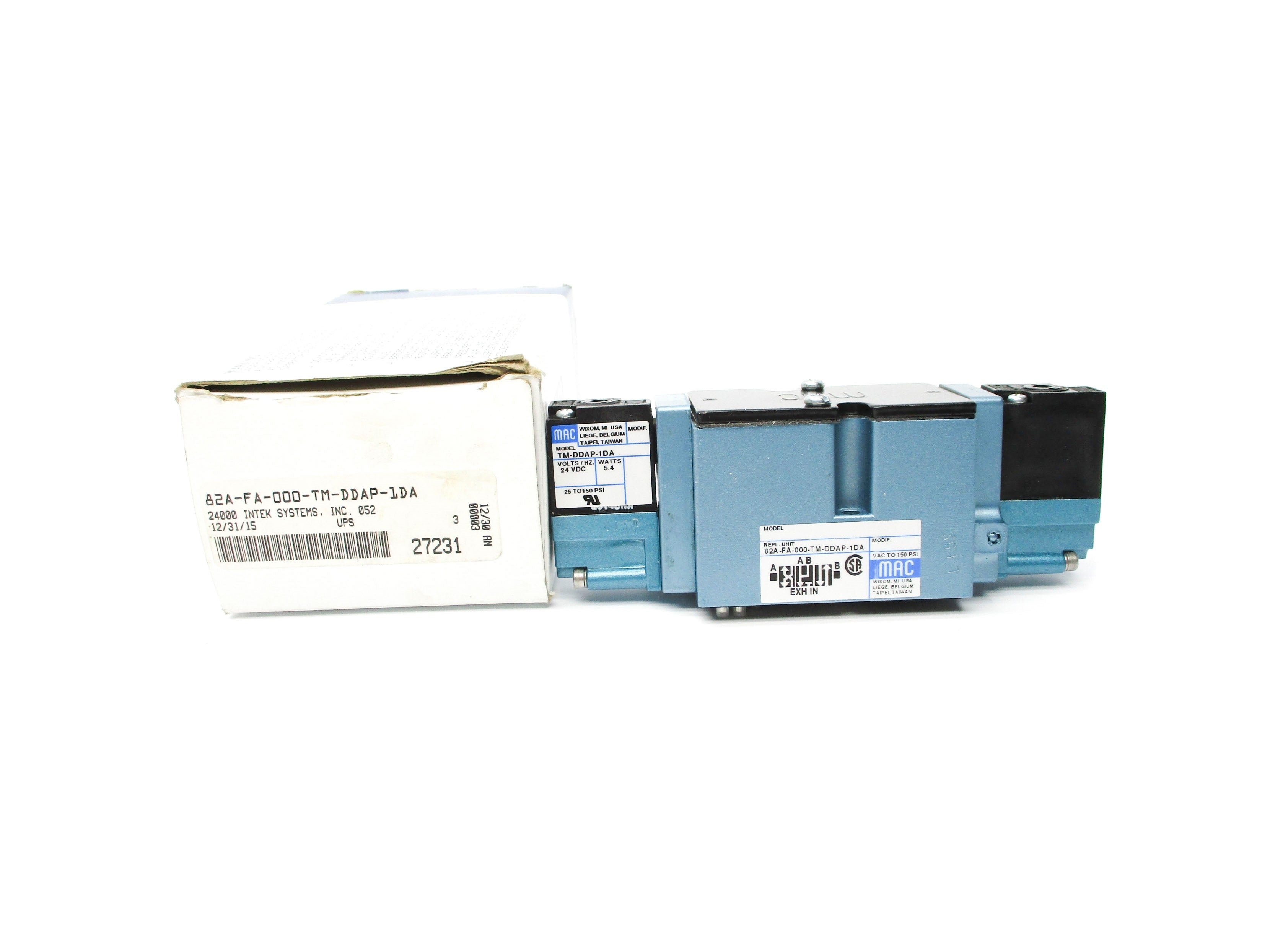 MAC 82A-FA-000-TM-DDAP-1DA 24VDC 150PSI NSMP