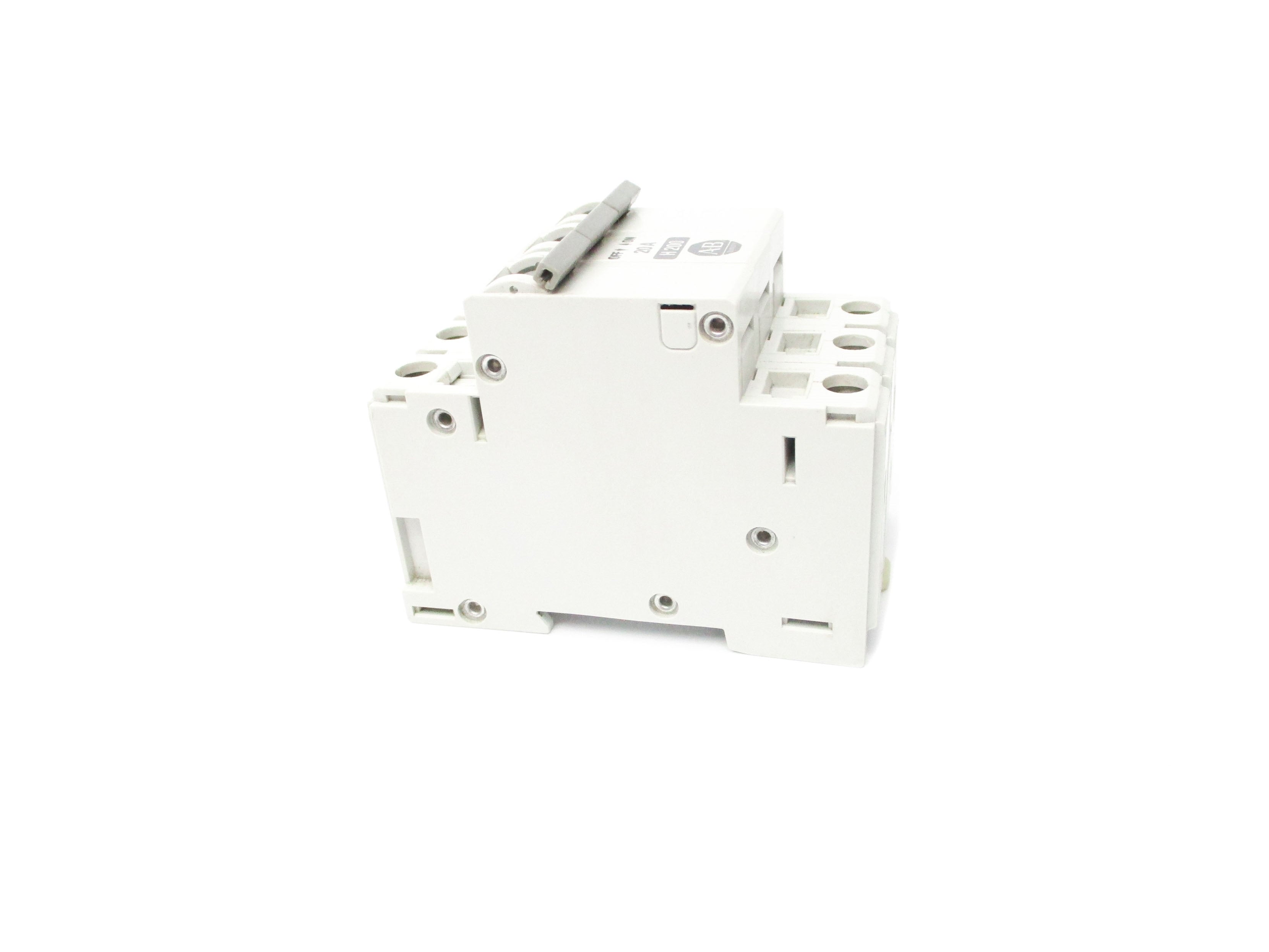 ALLEN BRADLEY 1492-CB3H200 SER. B 20A 480VAC NSNP