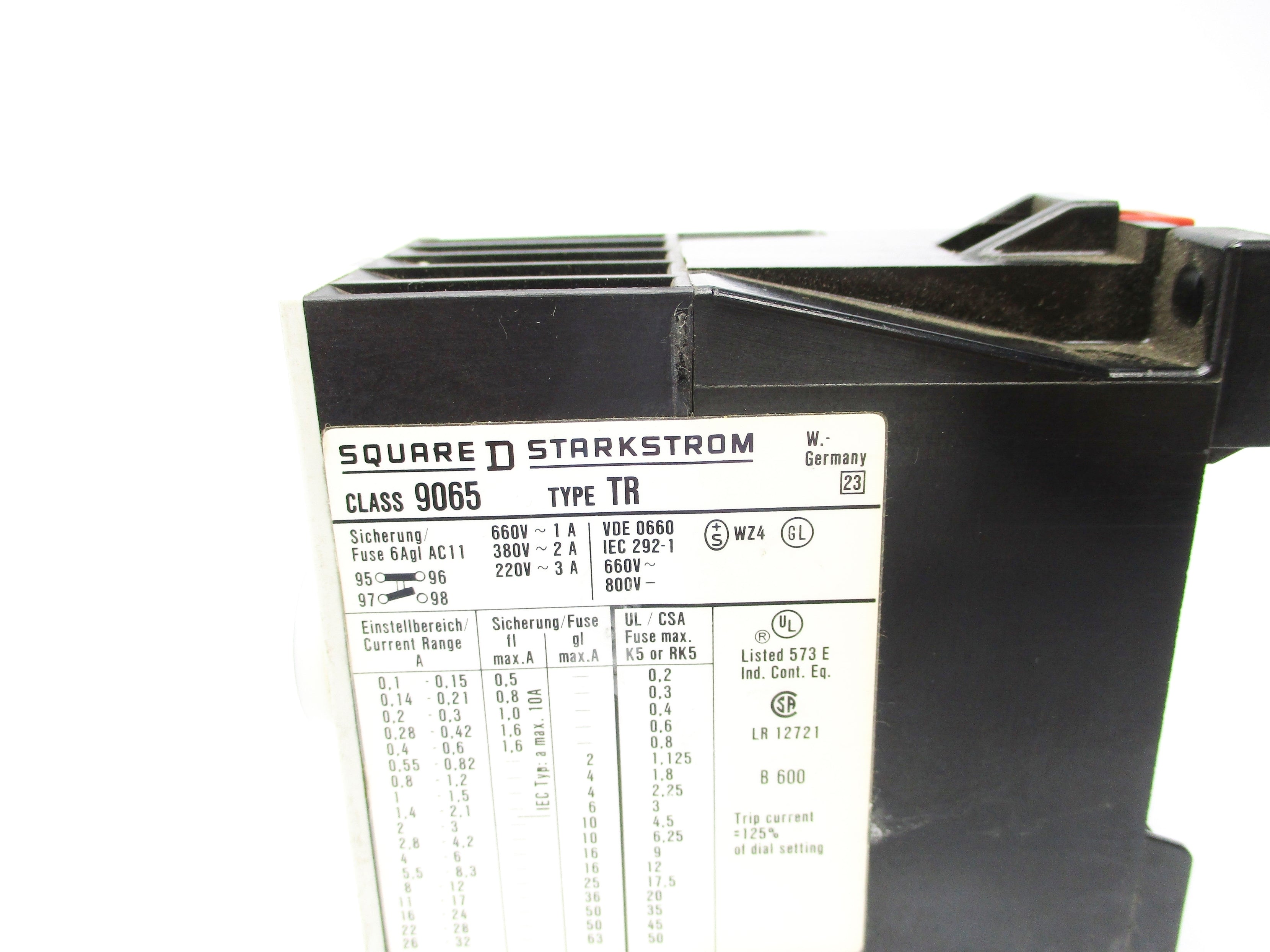SQUARE D 9065TR1 1.2-1.5A NSNP