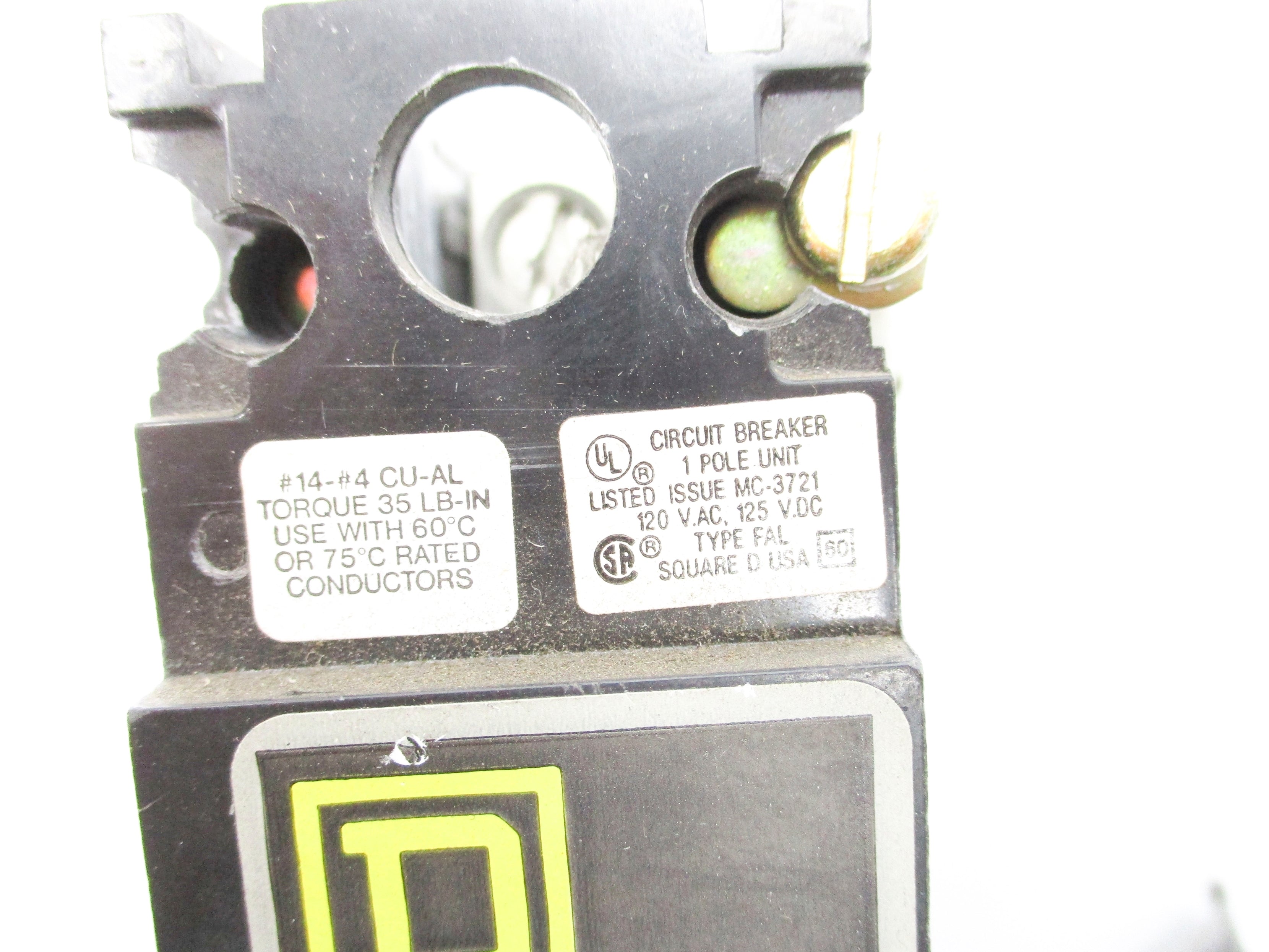 SQUARE D FAL12015 15A 120VAC UNMP