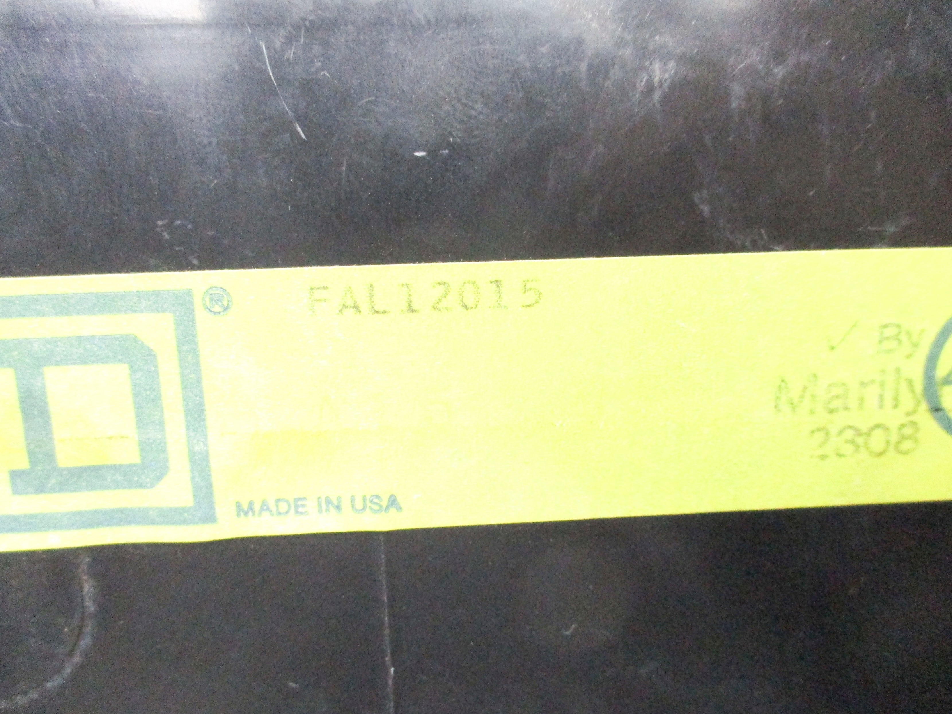 SQUARE D FAL12015 15A 120VAC UNMP