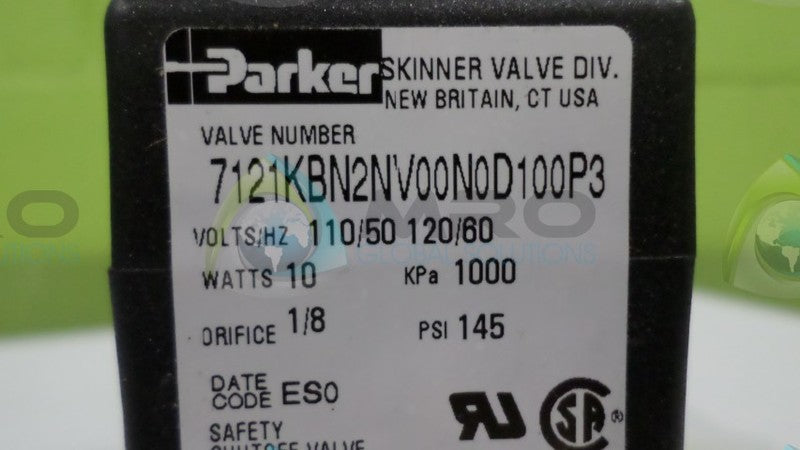 PARKER 7121KBN2NV00N0D100P3 SKINNER VALVE *NEW NO BOX*