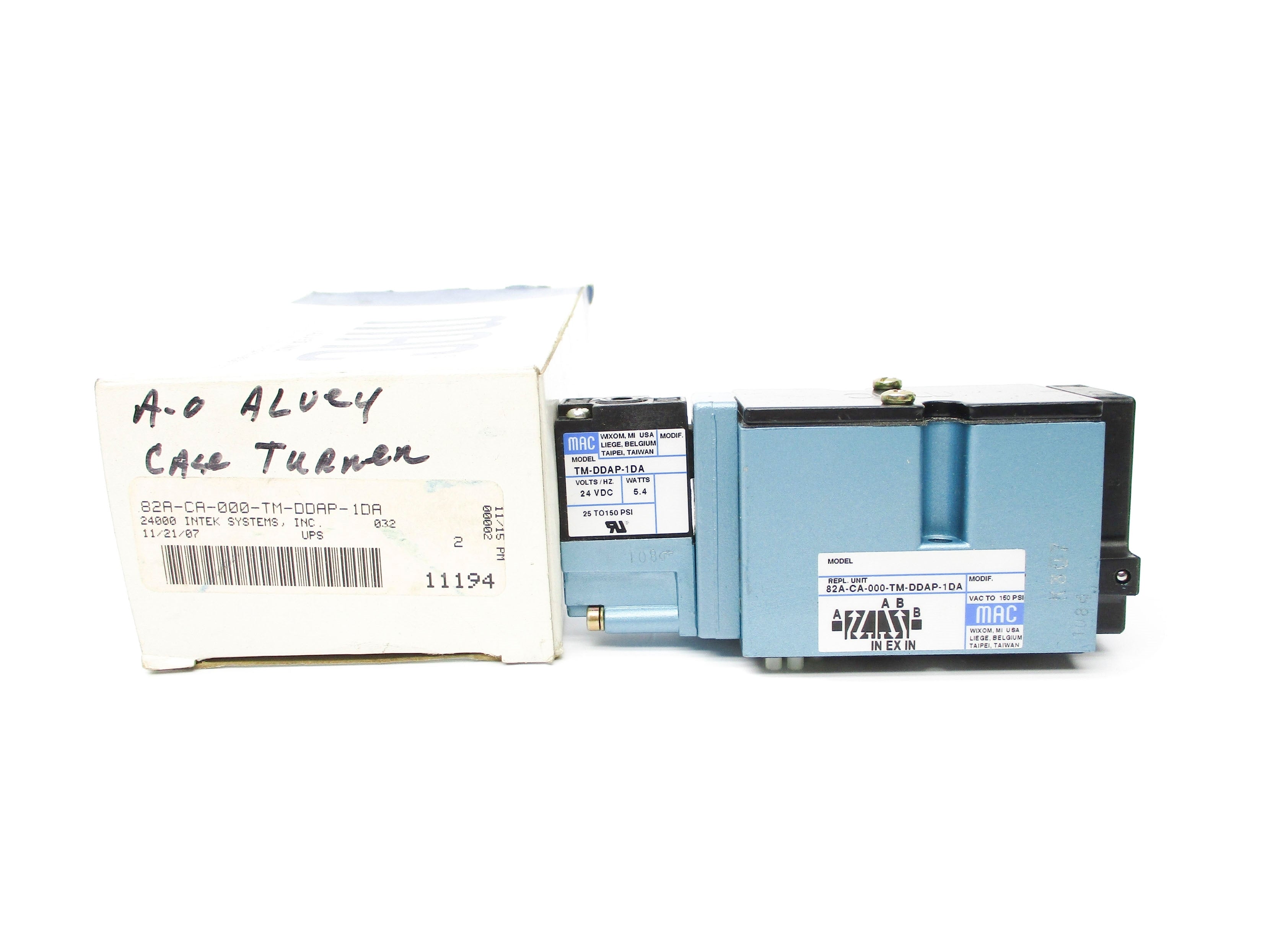 MAC 82A-CA-000-TM-DDAP-1DA 150PSI 24VDC NSMP