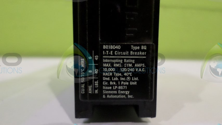 SIEMENS BQ140 CIRCUIT BREAKER 40A *NEW NO BOX*