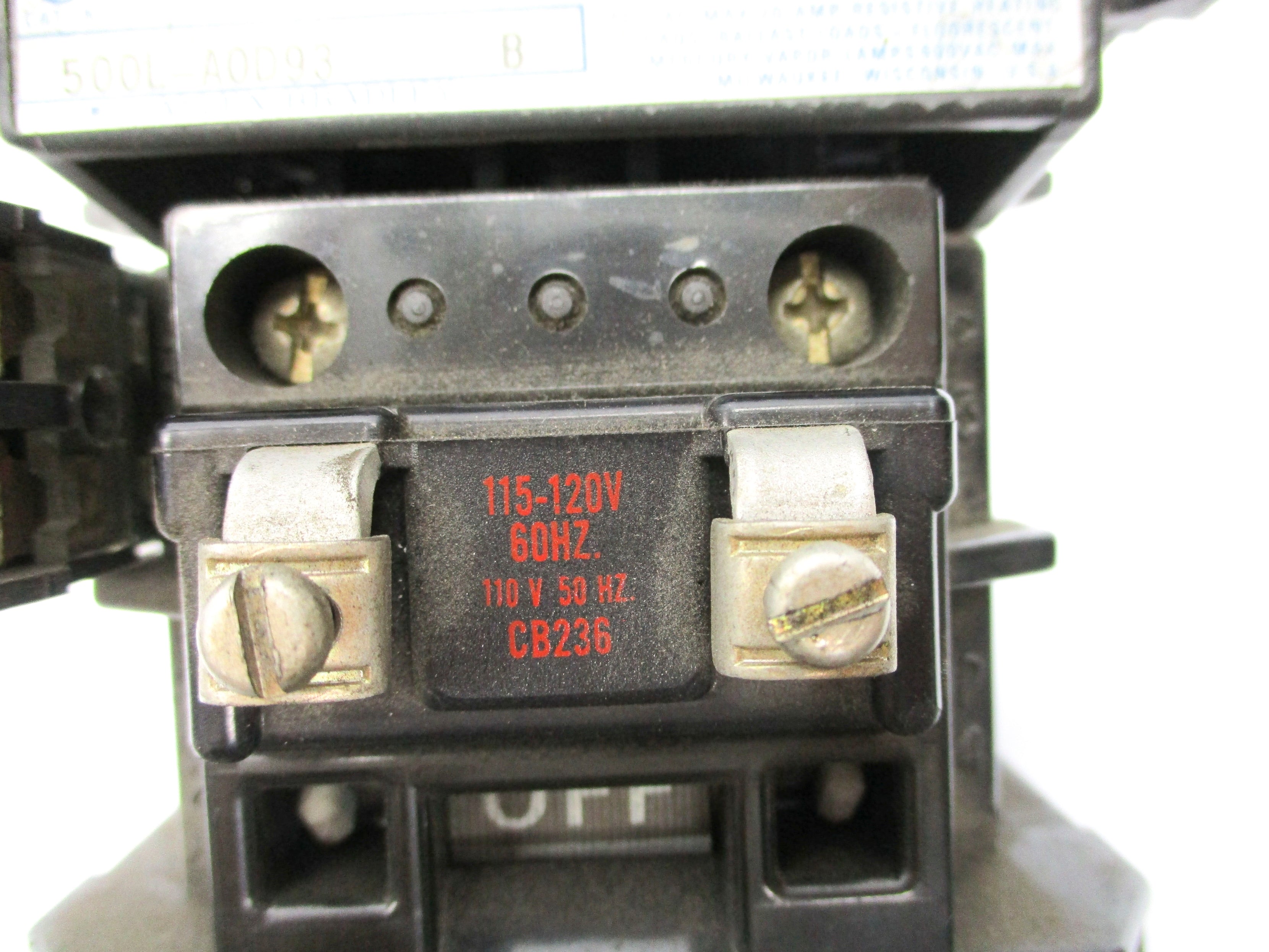INDUSTRIAL SPARE PART 500L-AOD93 SER. B 110/120V UNMP