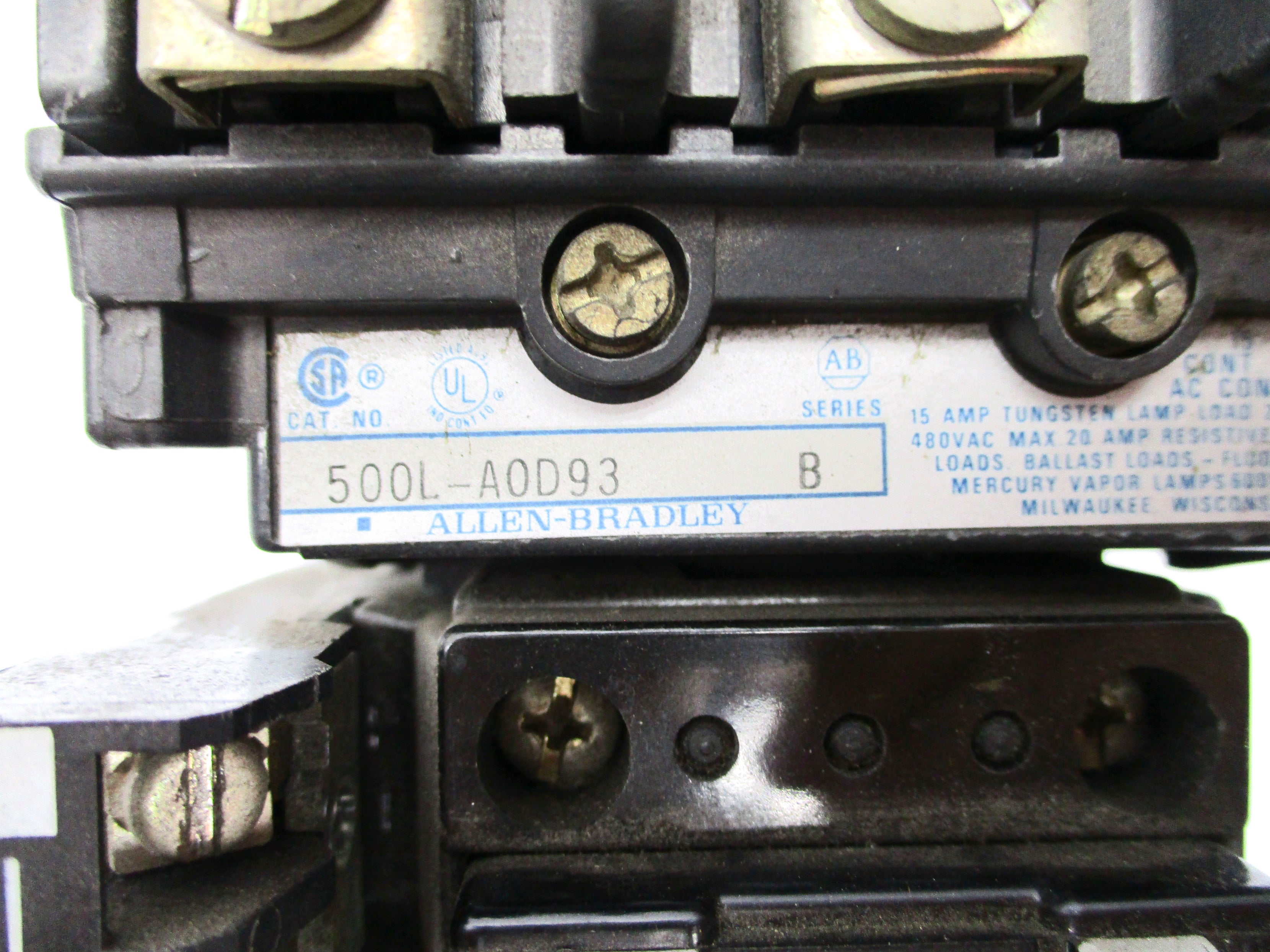 INDUSTRIAL SPARE PART 500L-AOD93 SER. B 110/120V UNMP