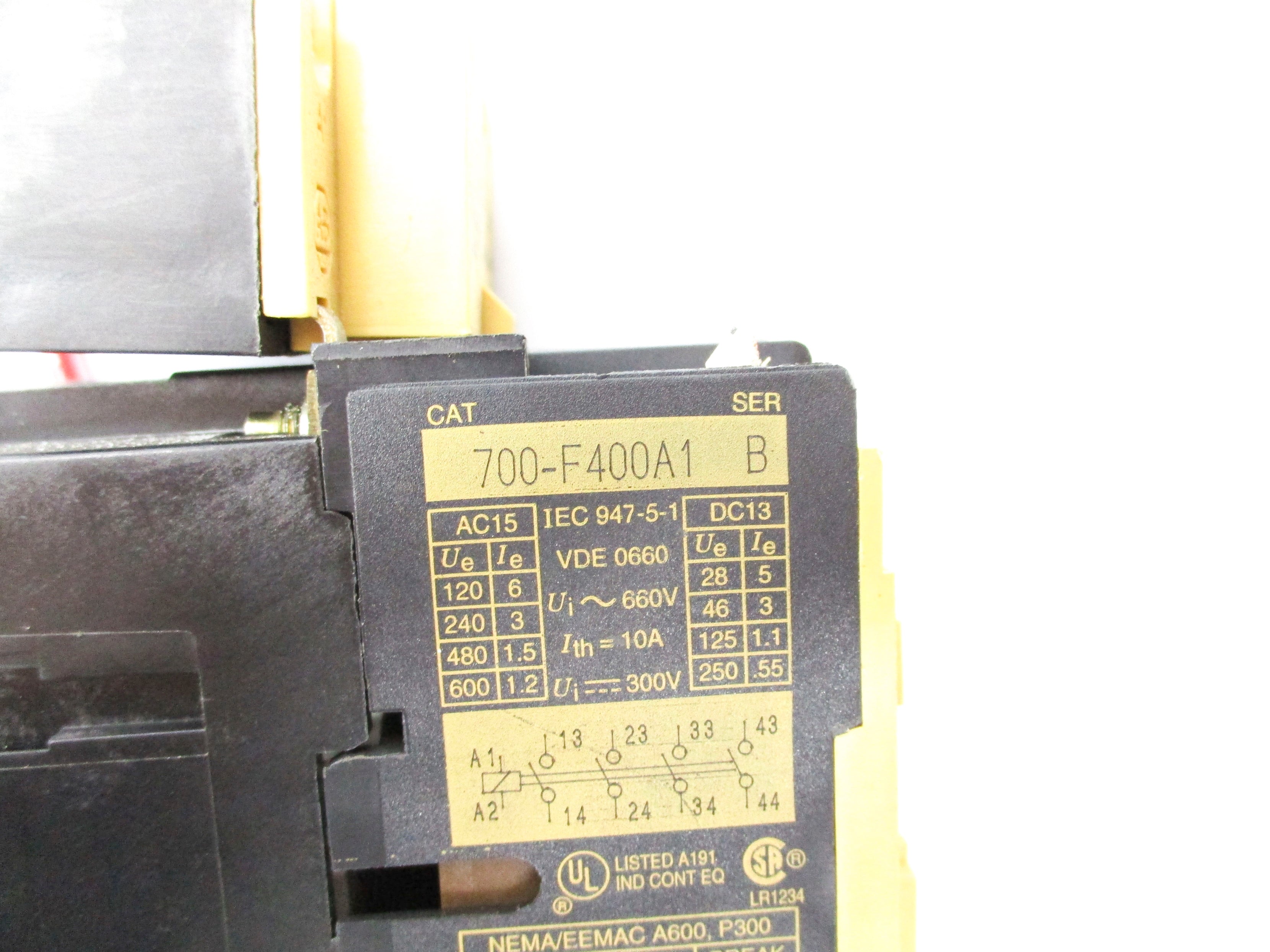 INDUSTRIAL SPARE PART 700-F400A1 SER. B 110/120V (AS PICTURED) UNMP