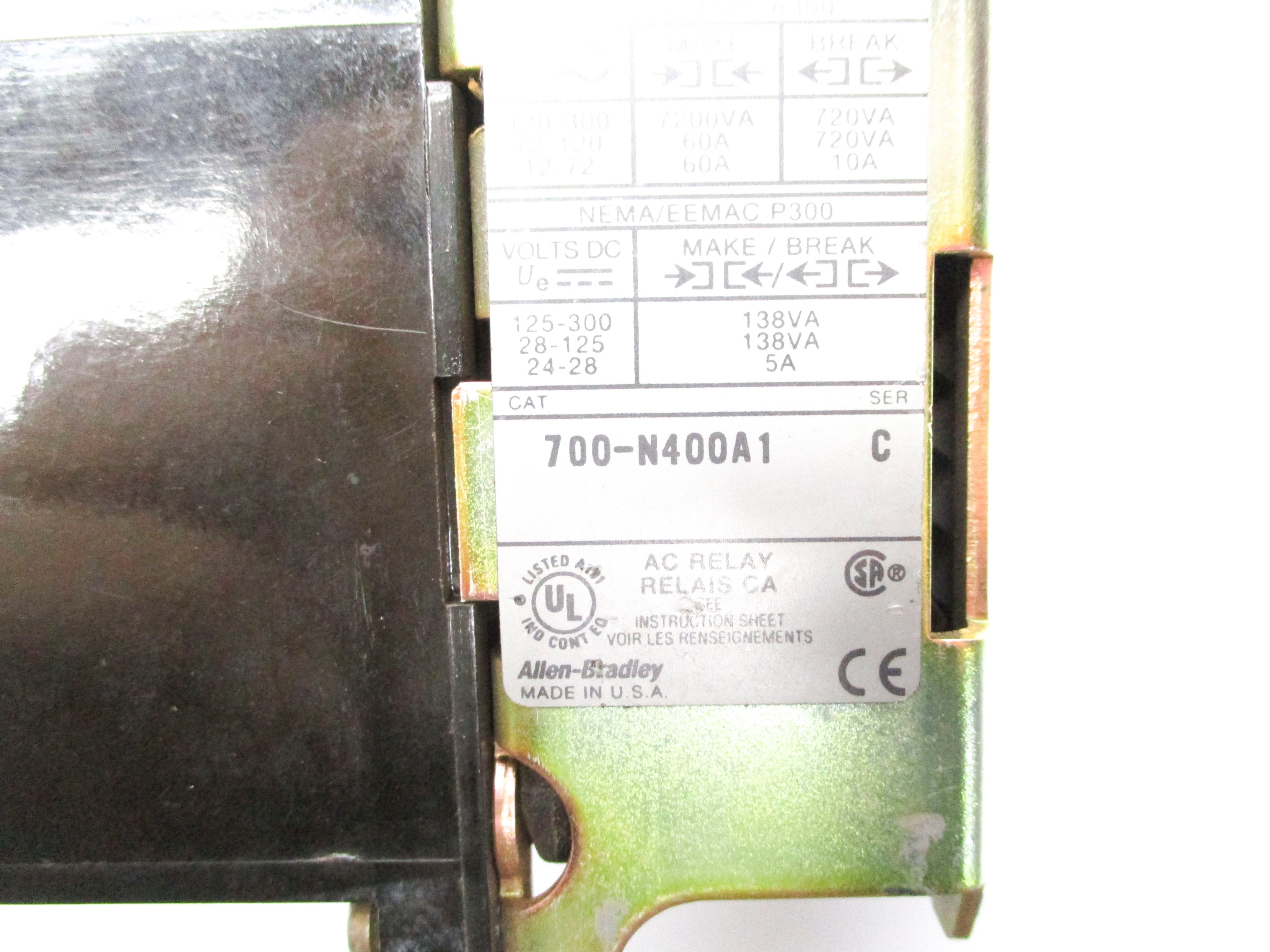 INDUSTRIAL SPARE PART 700-N400A1 SER. C 110/120V UNMP