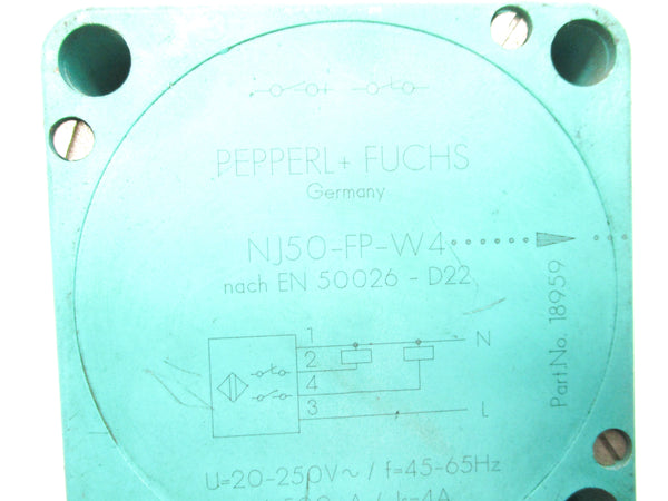 PEPPERL+FUCHS NJ50-FP-W4-P4 UNMP