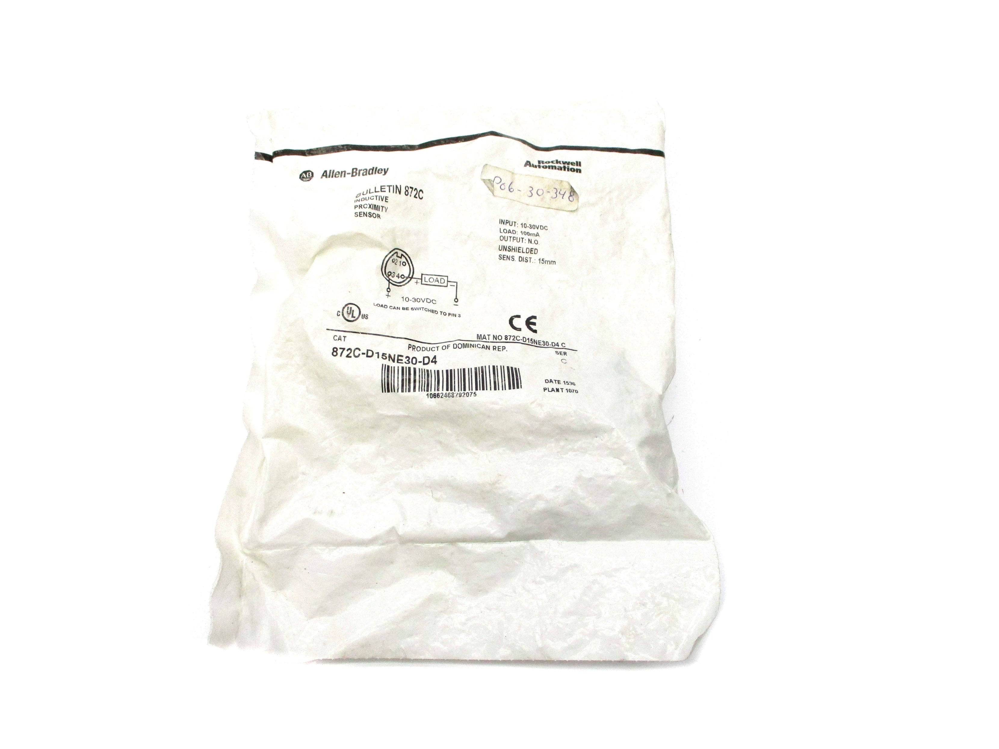 ALLEN BRADLEY 872C-D15NE30-D4 SER. C NSMP
