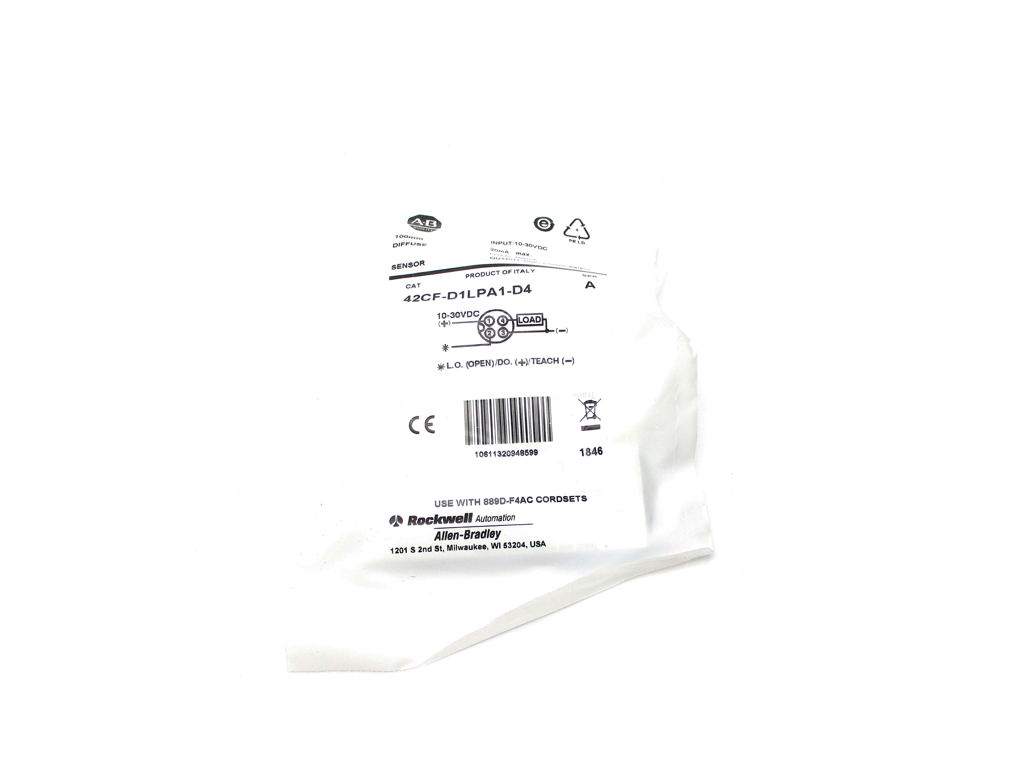 ALLEN BRADLEY 42CF-D1LPA1-D4 SER. A NSMP
