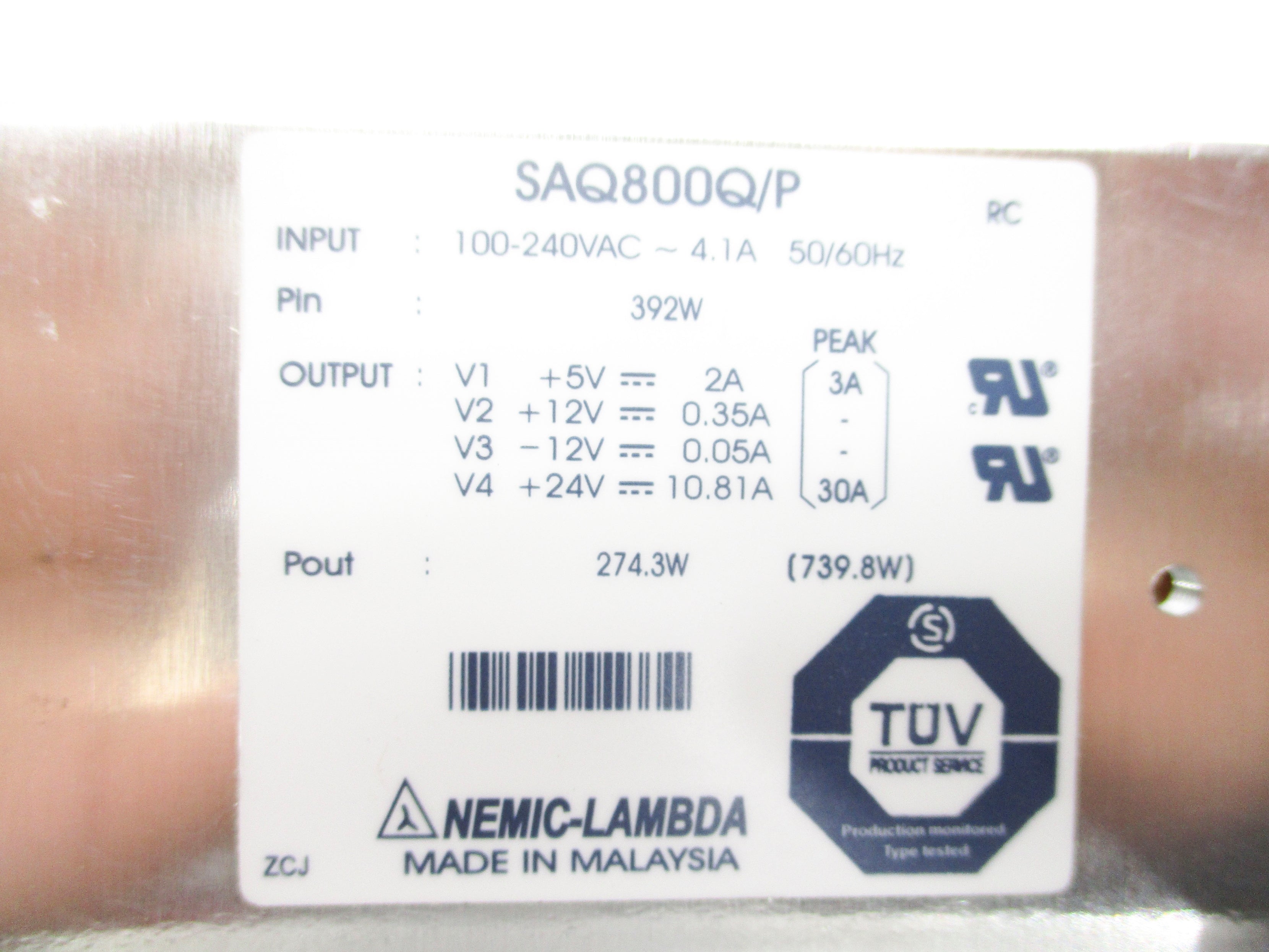 NEMIC-LAMBDA SAQ800Q/P NSNP