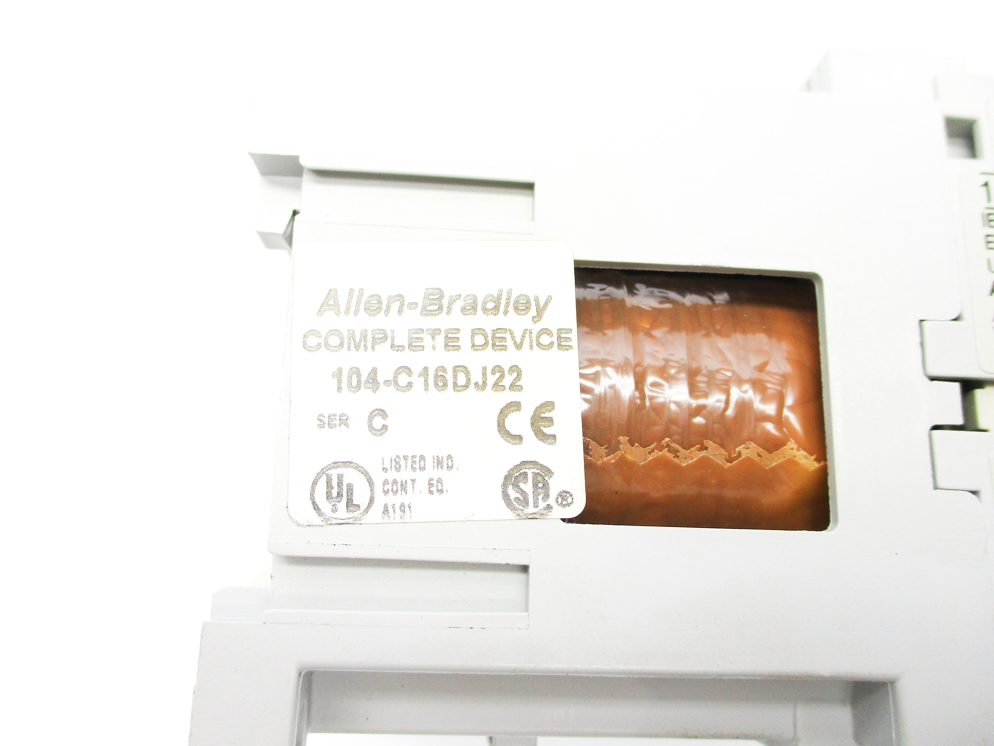 ALLEN BRADLEY 104-C16DJ22 SER. C 24VDC NSNP