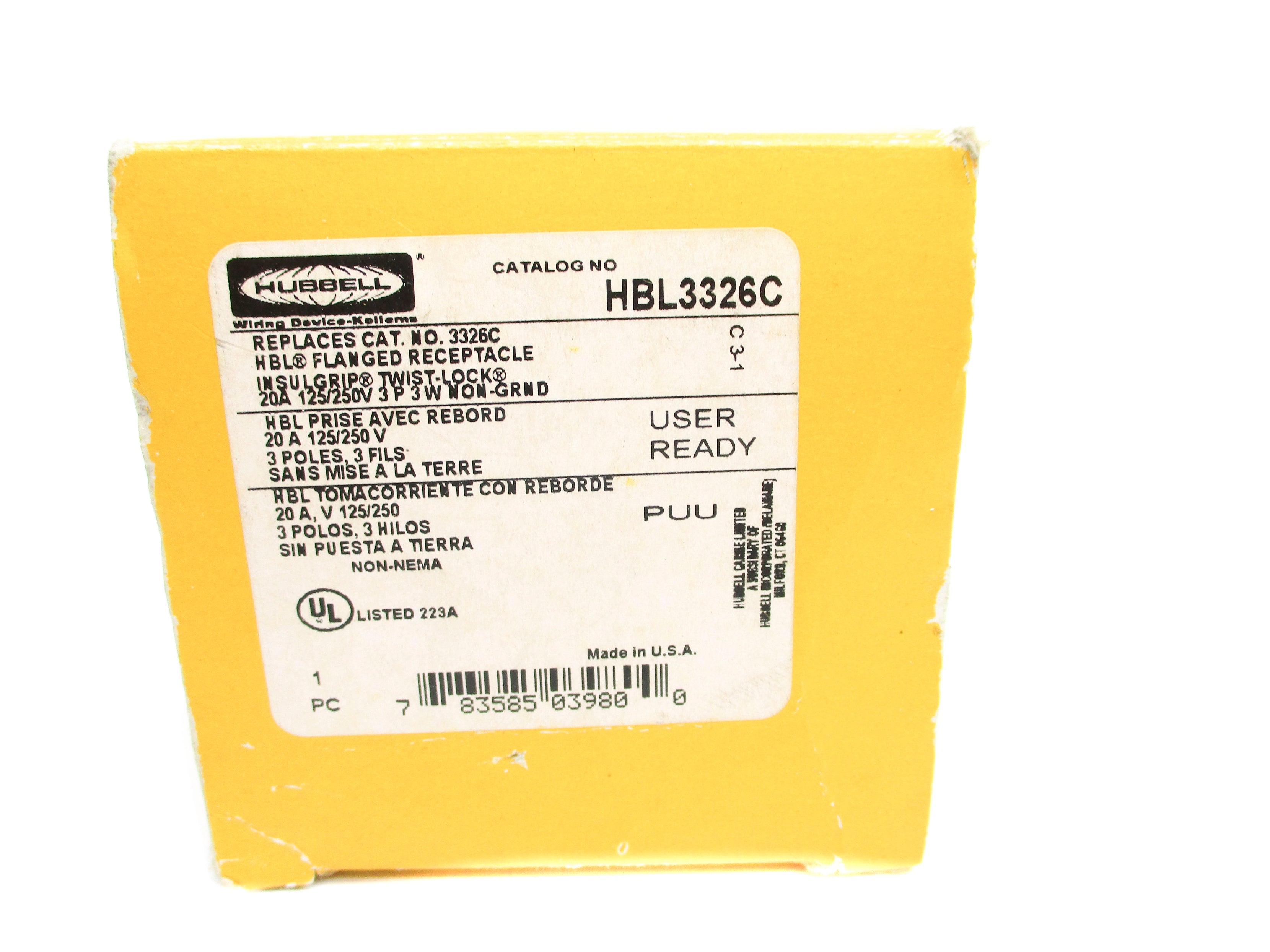 HUBBELL HBL3326C NSMP