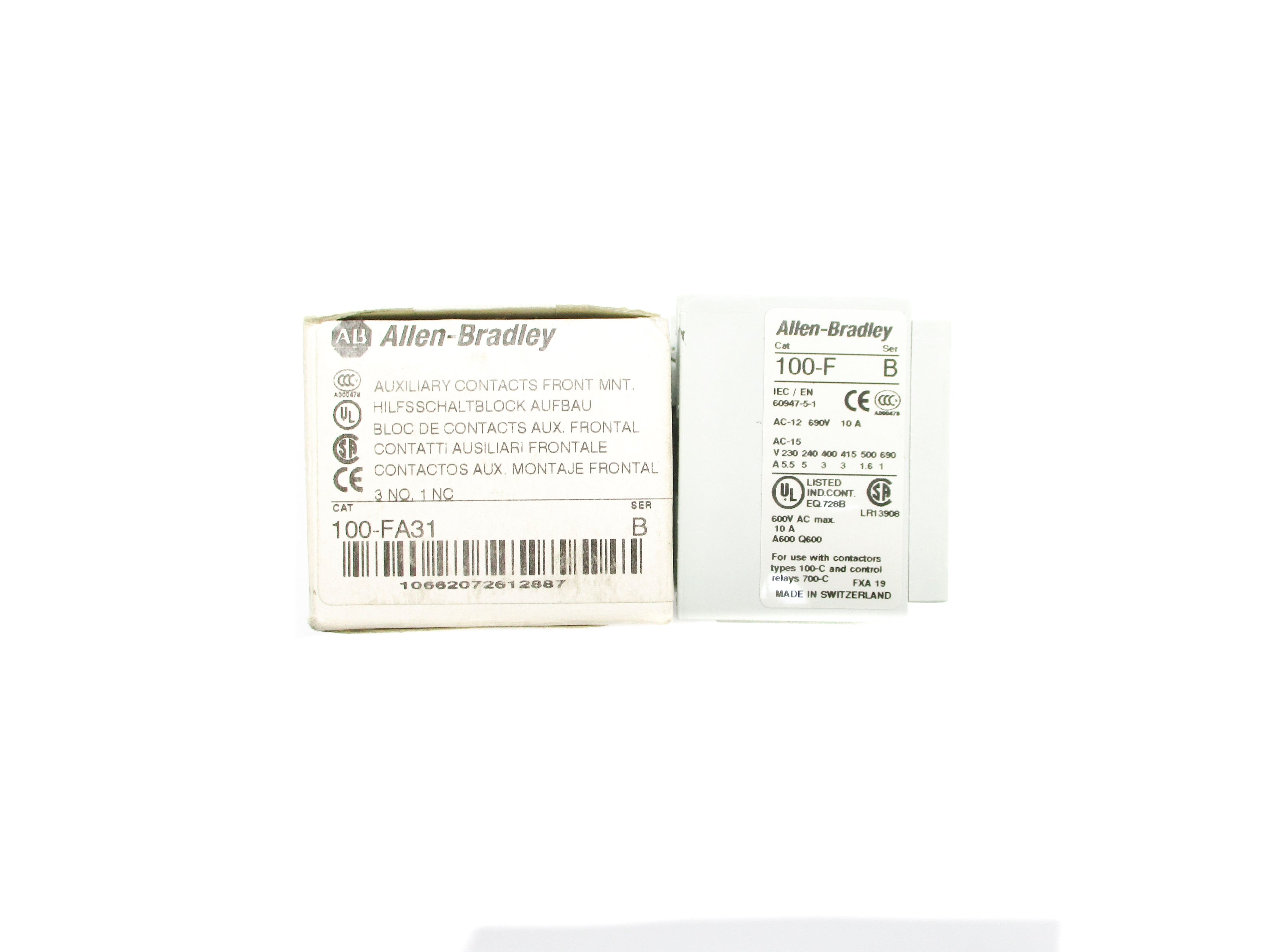 ALLEN BRADLEY 100-FA31 SER. B (WH) NSMP
