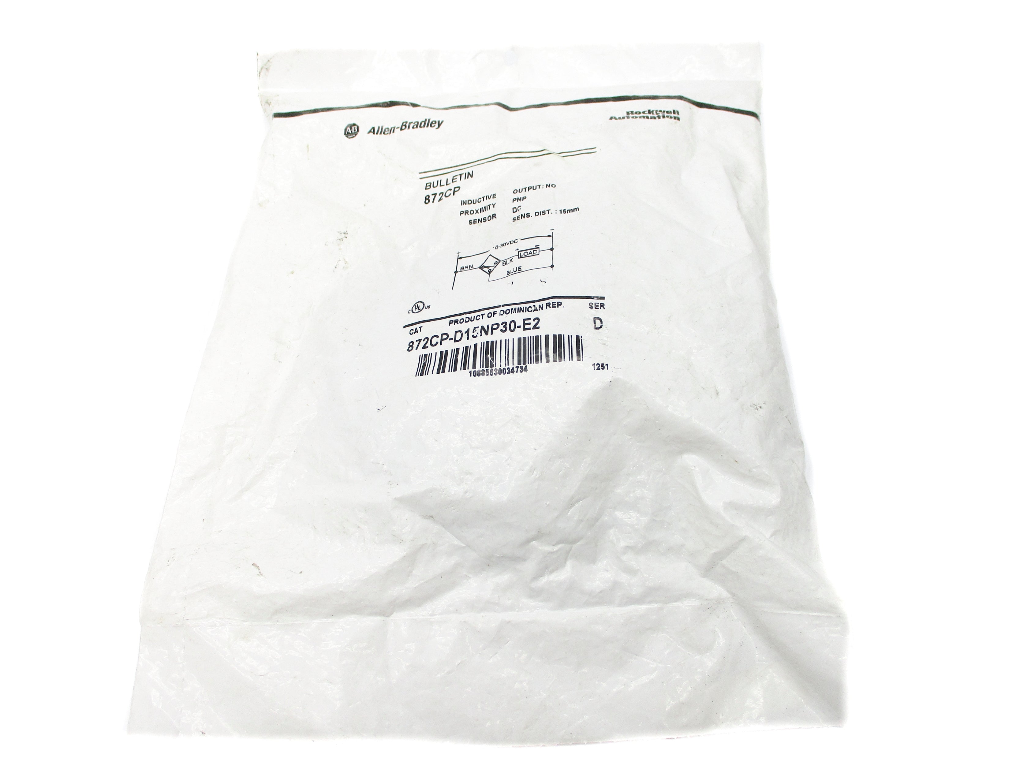 ALLEN BRADLEY 872CP-D15NP30-E2 SER. D NSMP