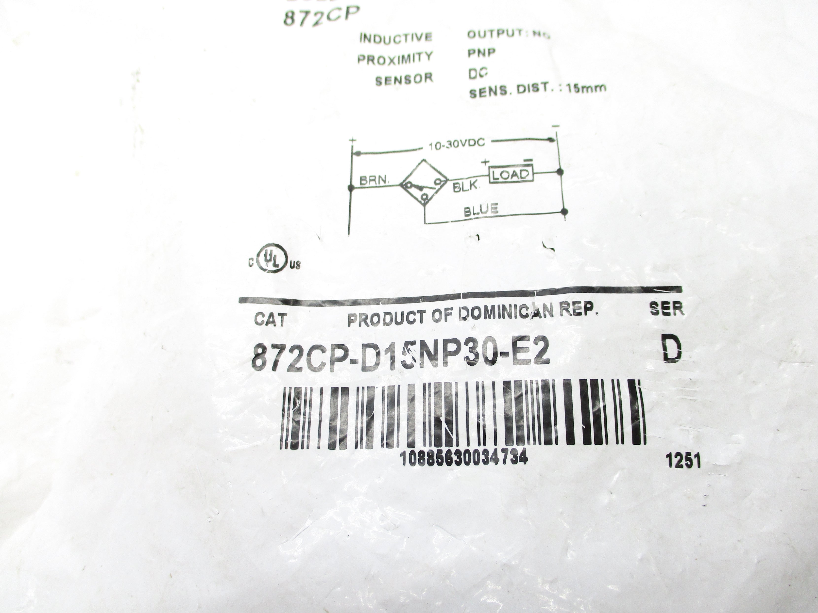 ALLEN BRADLEY 872CP-D15NP30-E2 SER. D NSMP