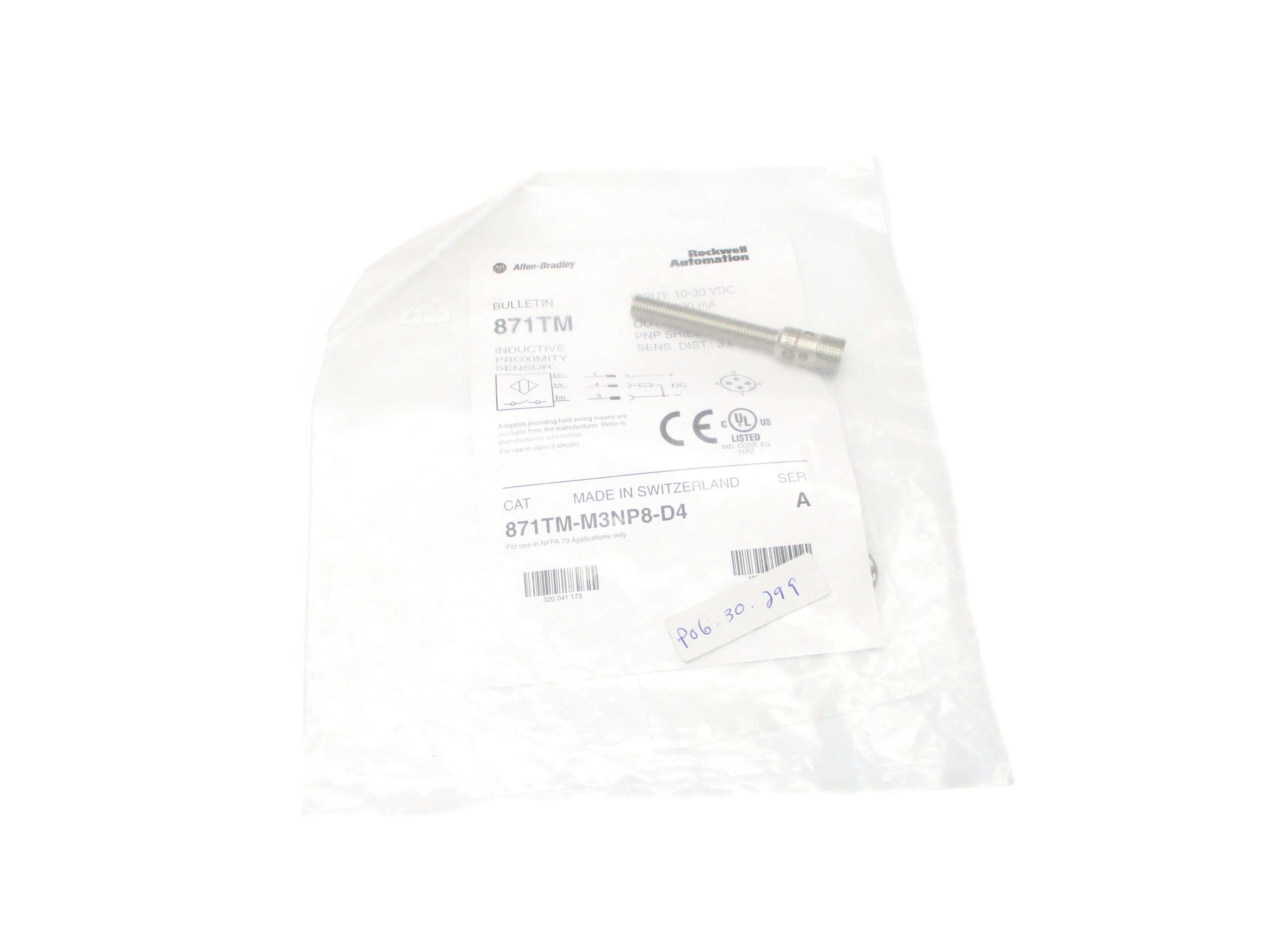 ALLEN BRADLEY 871TM-M3NP8-D4 SER. A NSMP