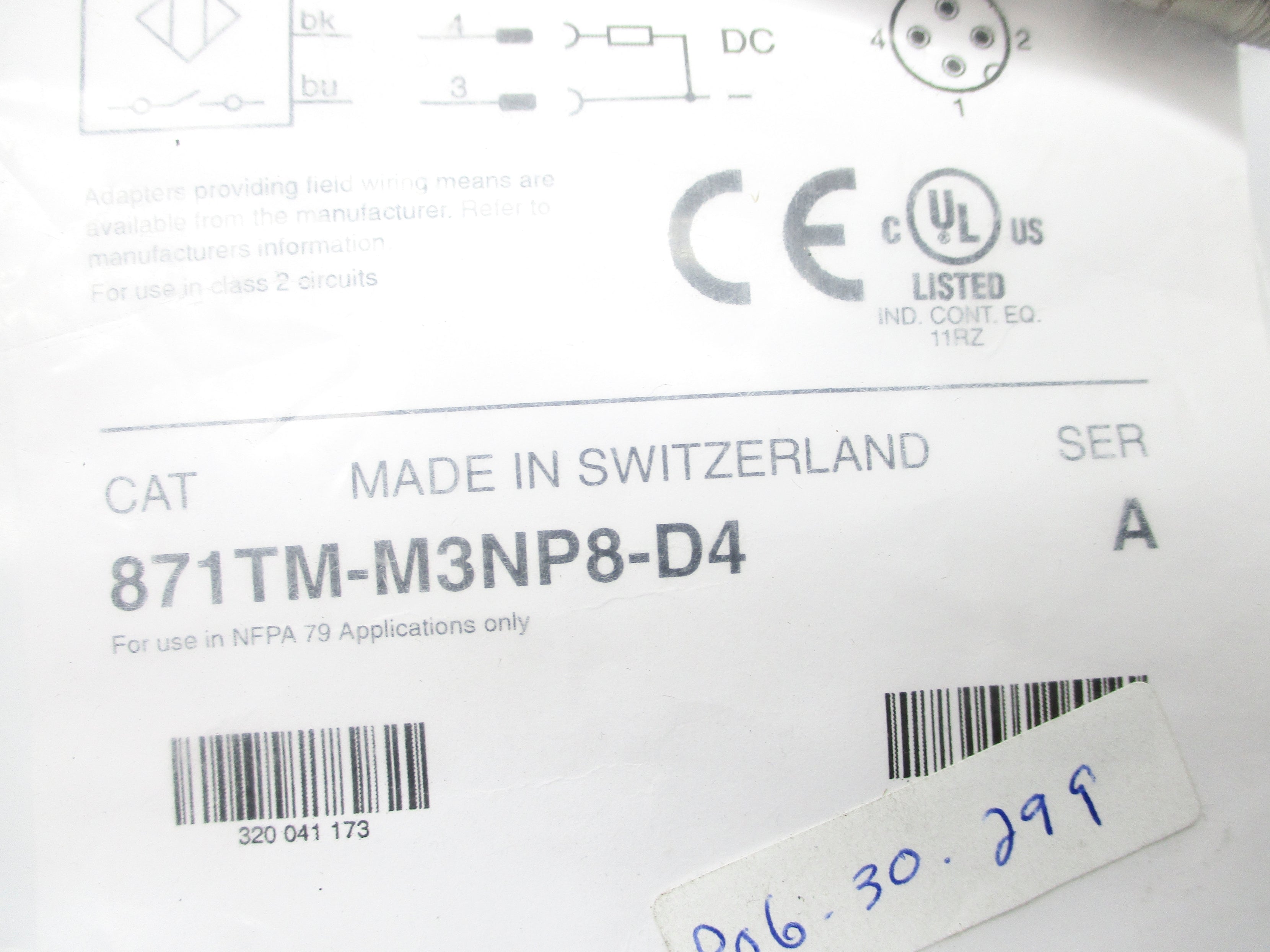 ALLEN BRADLEY 871TM-M3NP8-D4 SER. A NSMP
