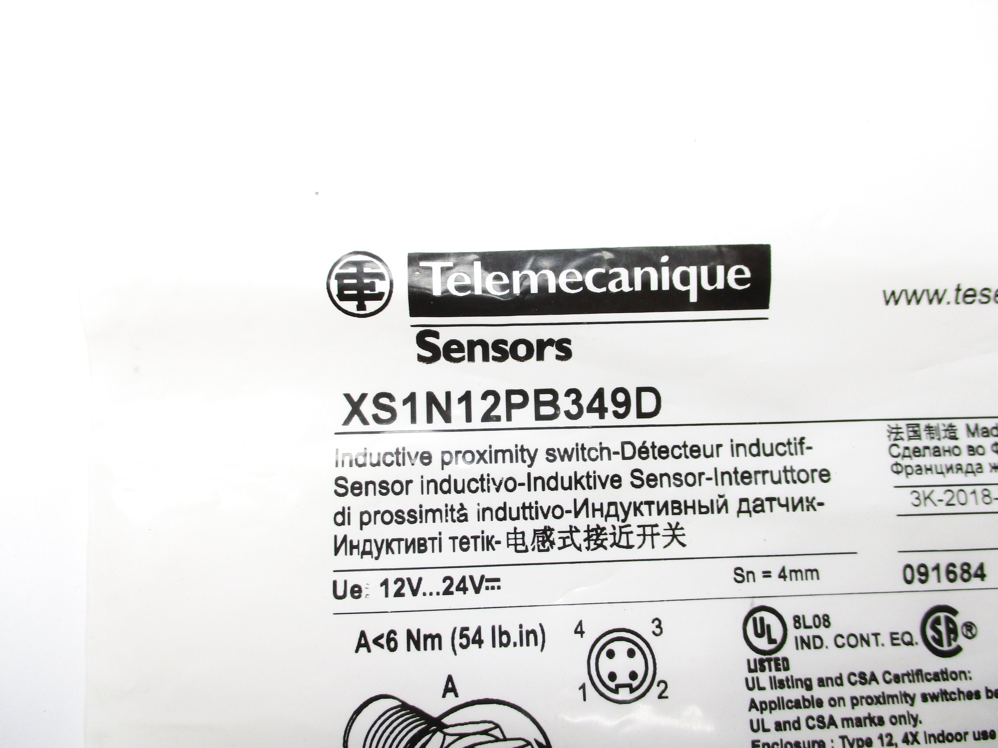 TELEMECANIQUE XS1N12PB349D NSMP
