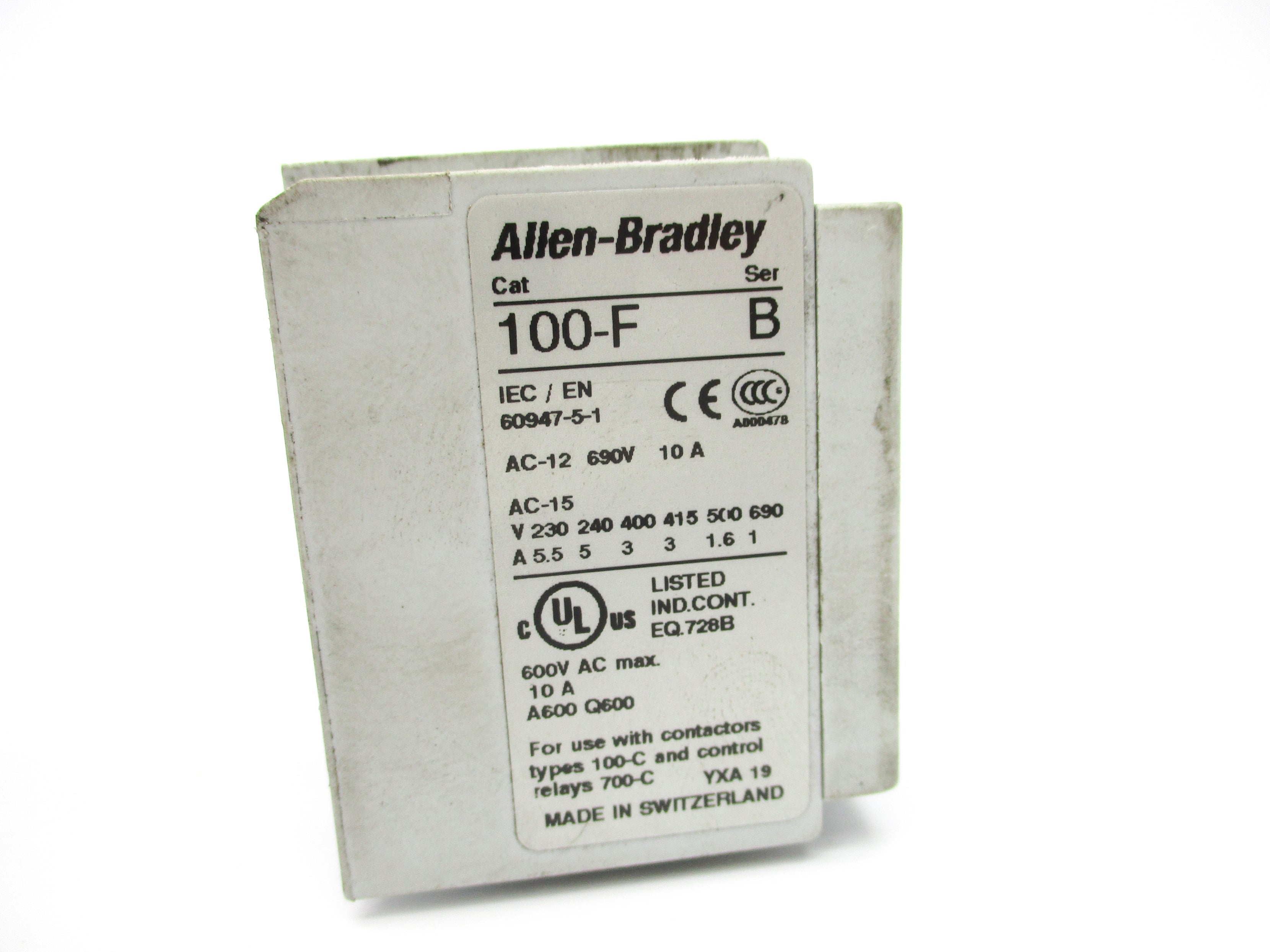ALLEN BRADLEY 100-FA22 SER. B UNMP