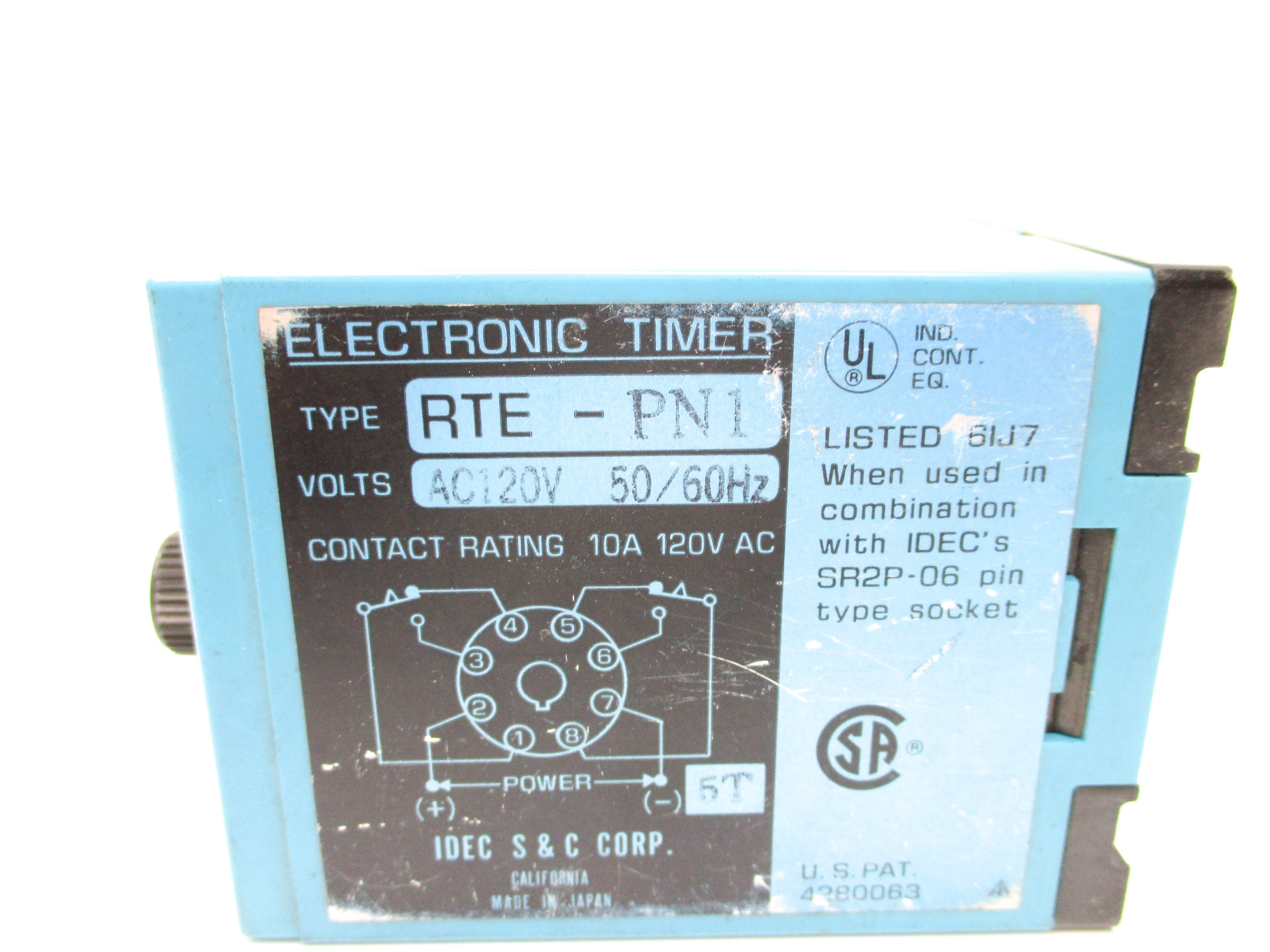 IDEC RTE-PN1 120VAC 10A UNMP