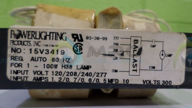 POWER LIGHTING INC. 15V3419 NSNP